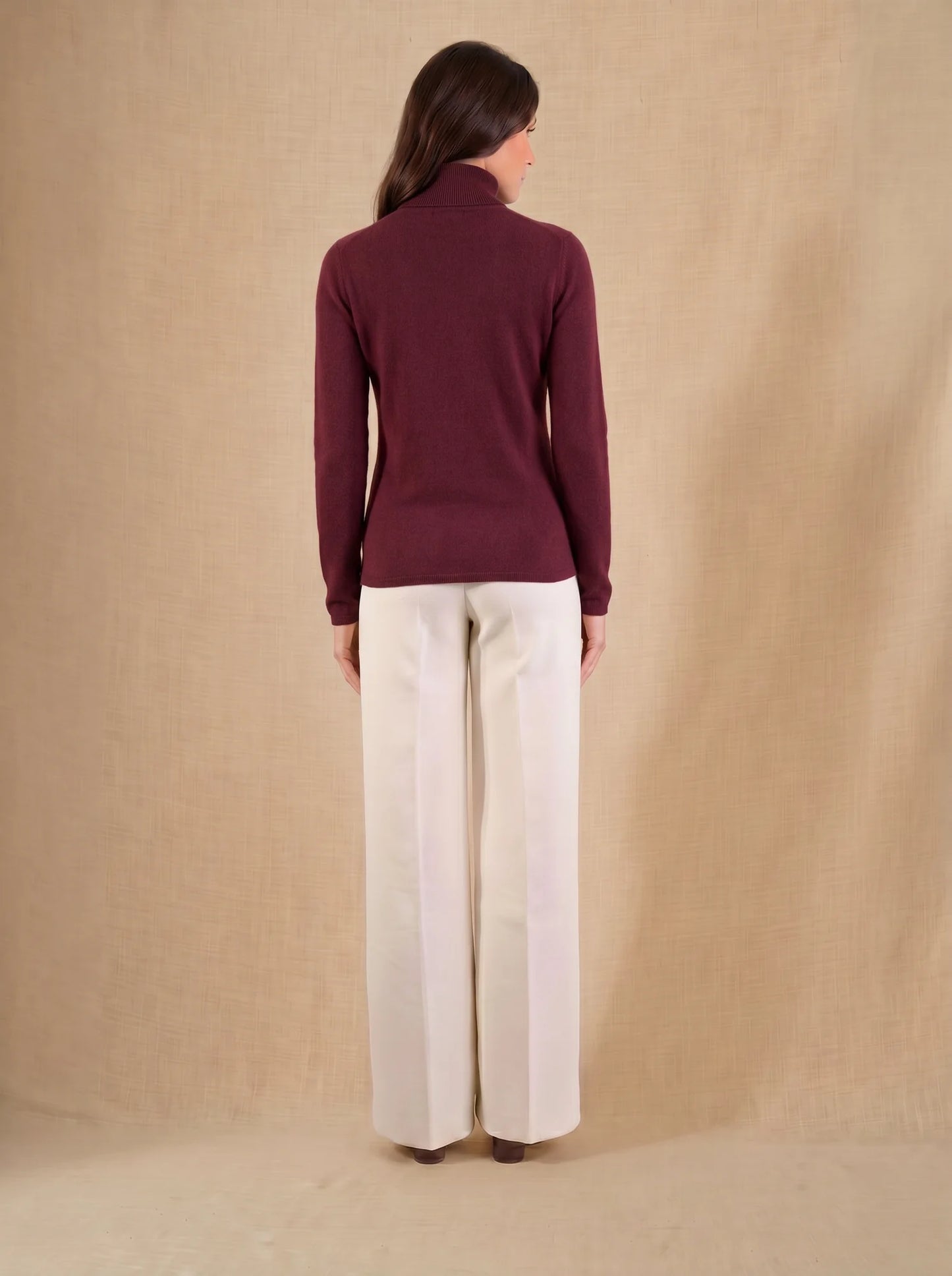 ASHLEY sweater turtleneck cherry