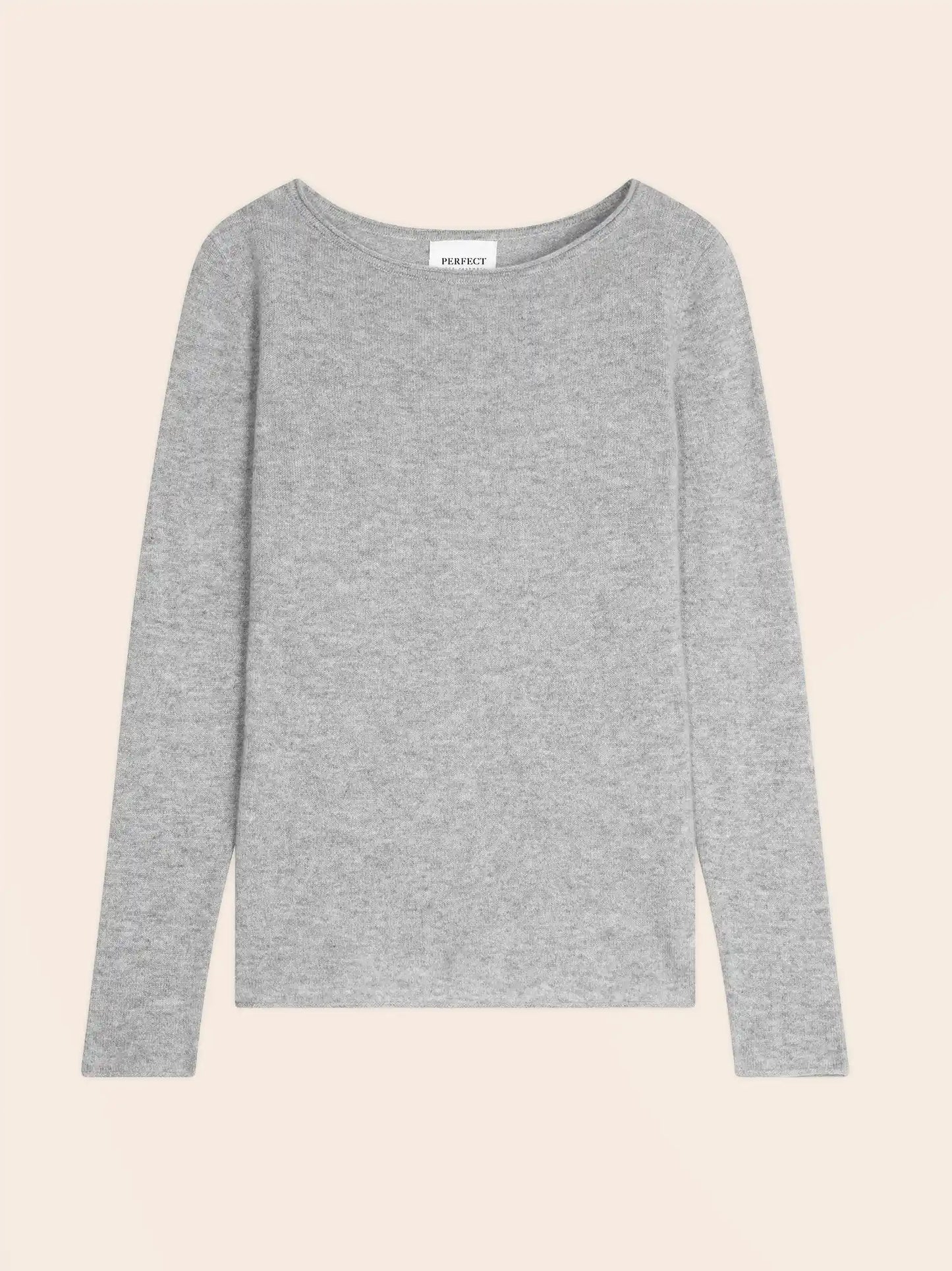 MEGAN pullover u-boot-ausschnitt wolke meliert