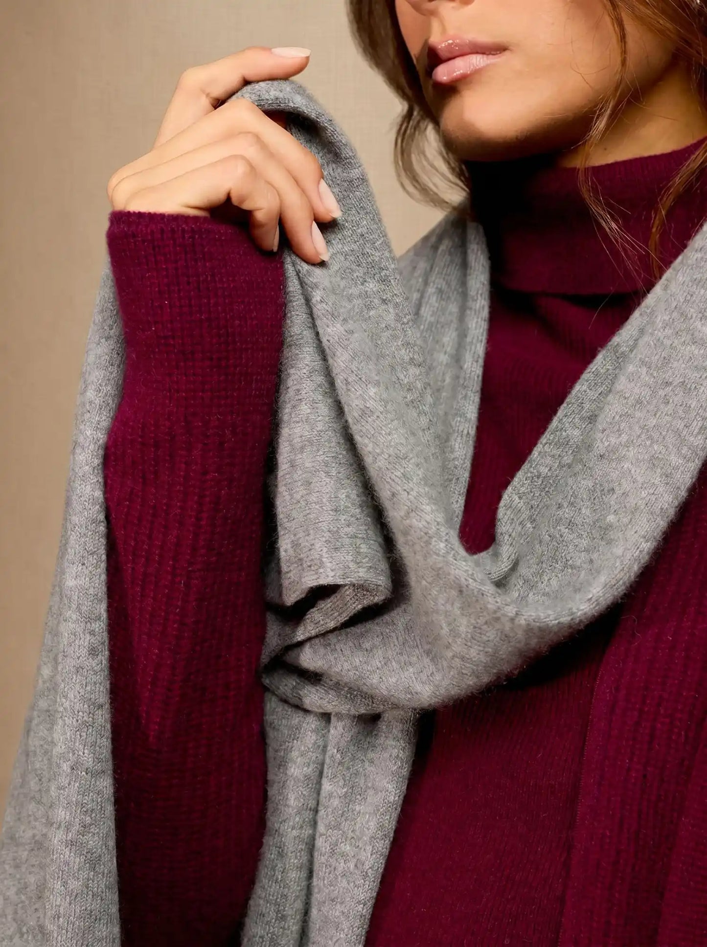 KELLY scarf heather flannel