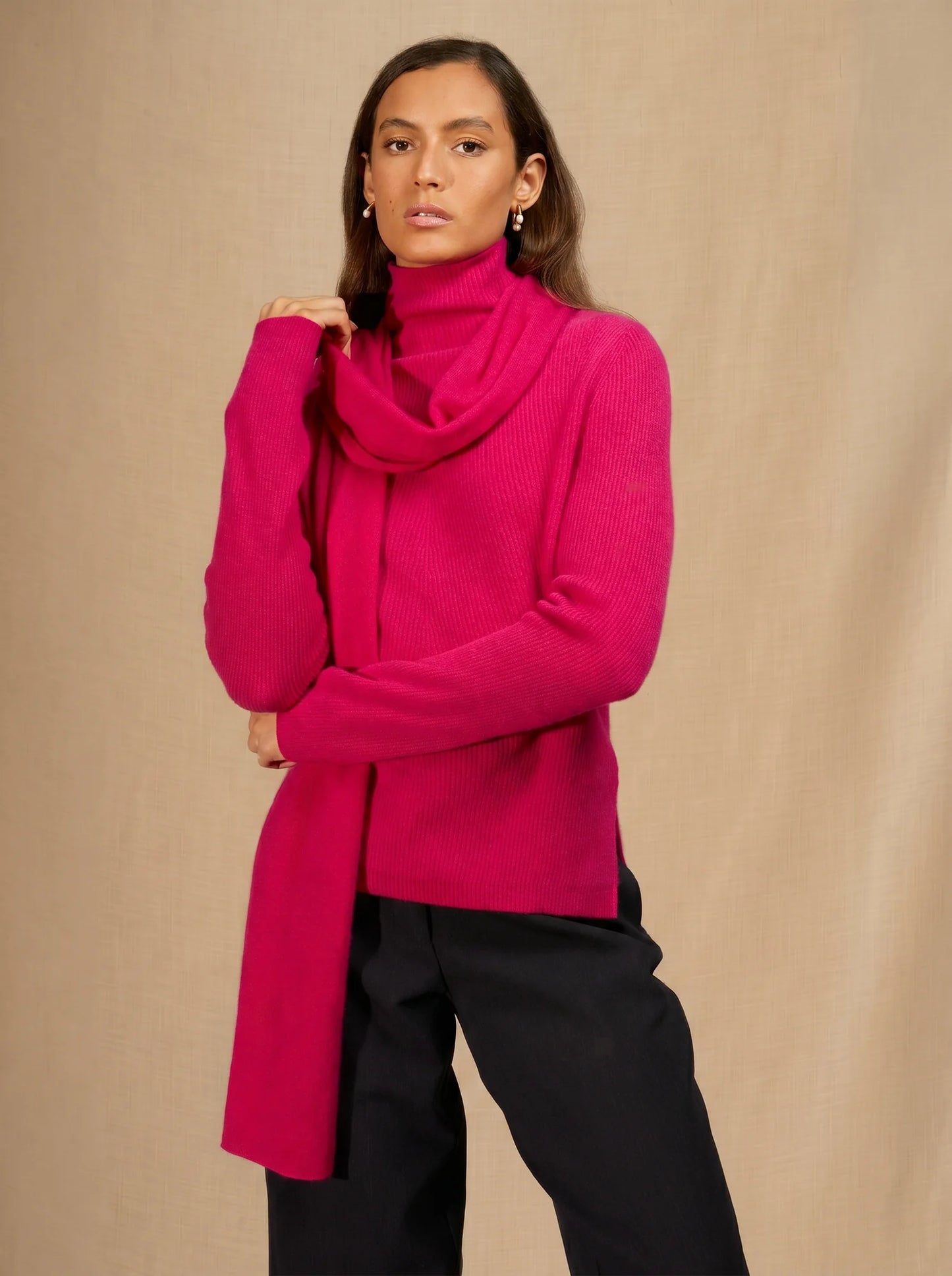 KELLY scarf fuchsia