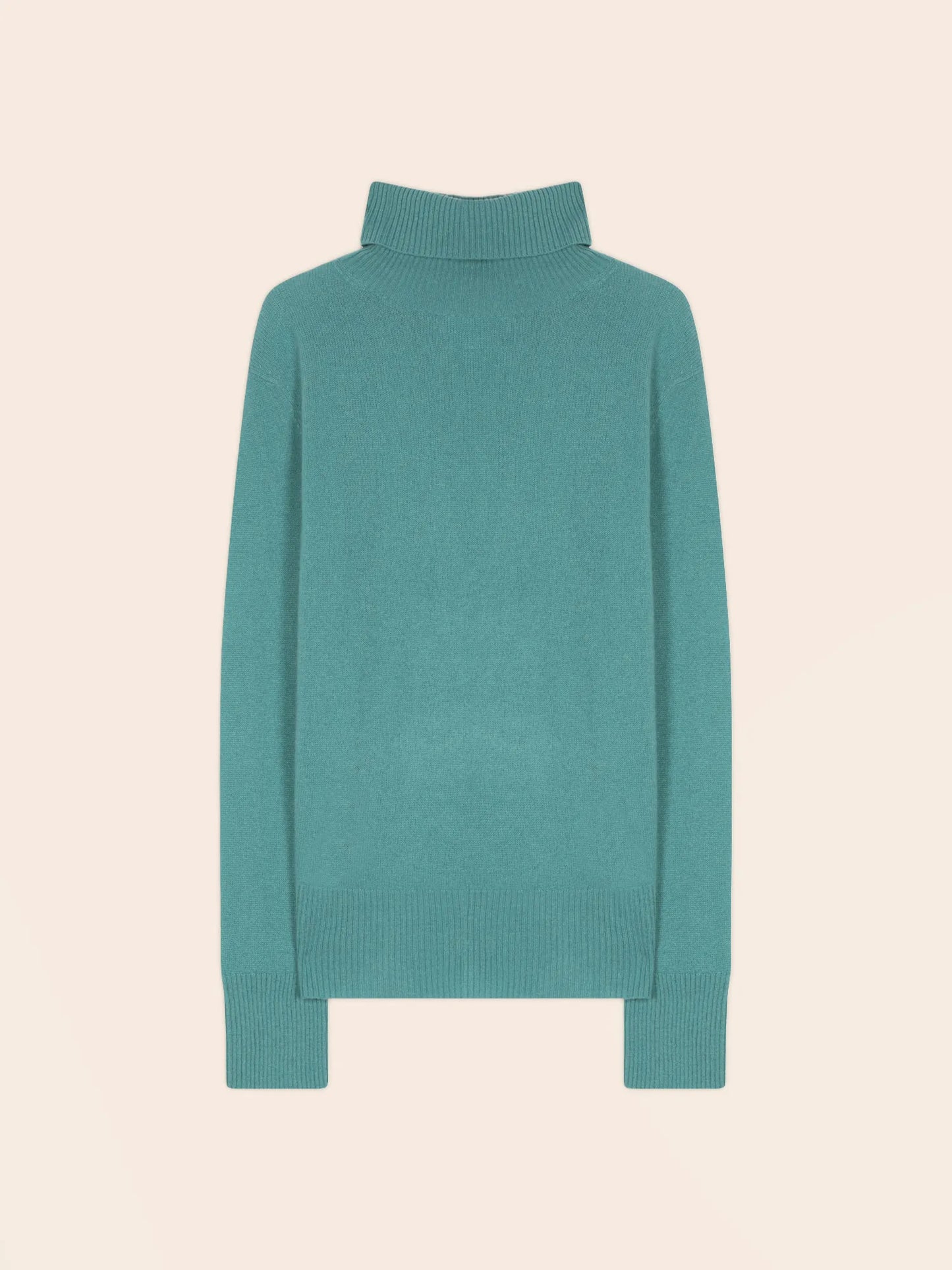 CAM sweater turtleneck blue green