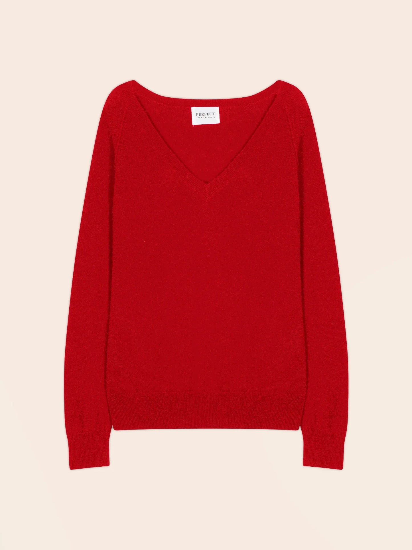 PENELOPE pullover v-ausschnitt rot