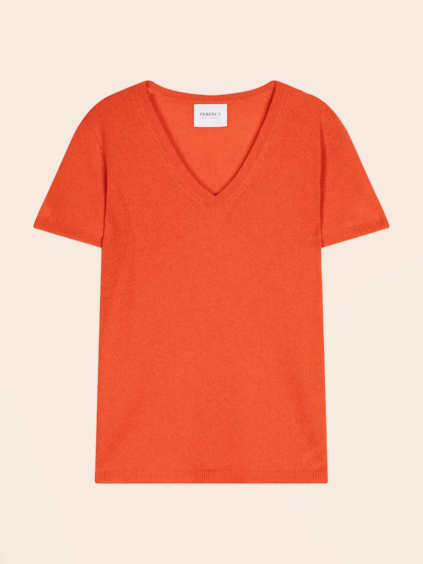 EFIMIA t-shirt v-neck orange