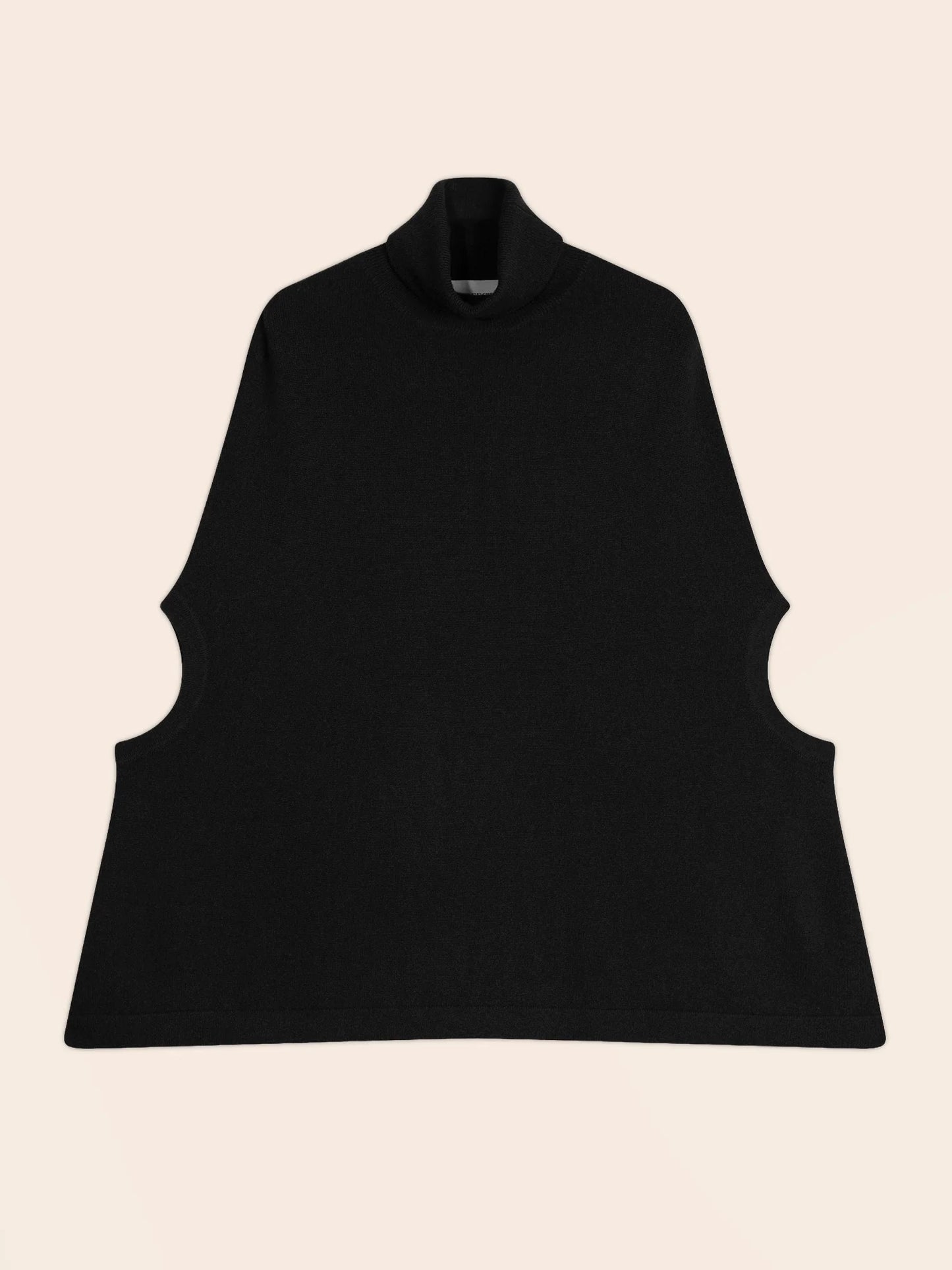 MELINA cape rollkragen schwarz