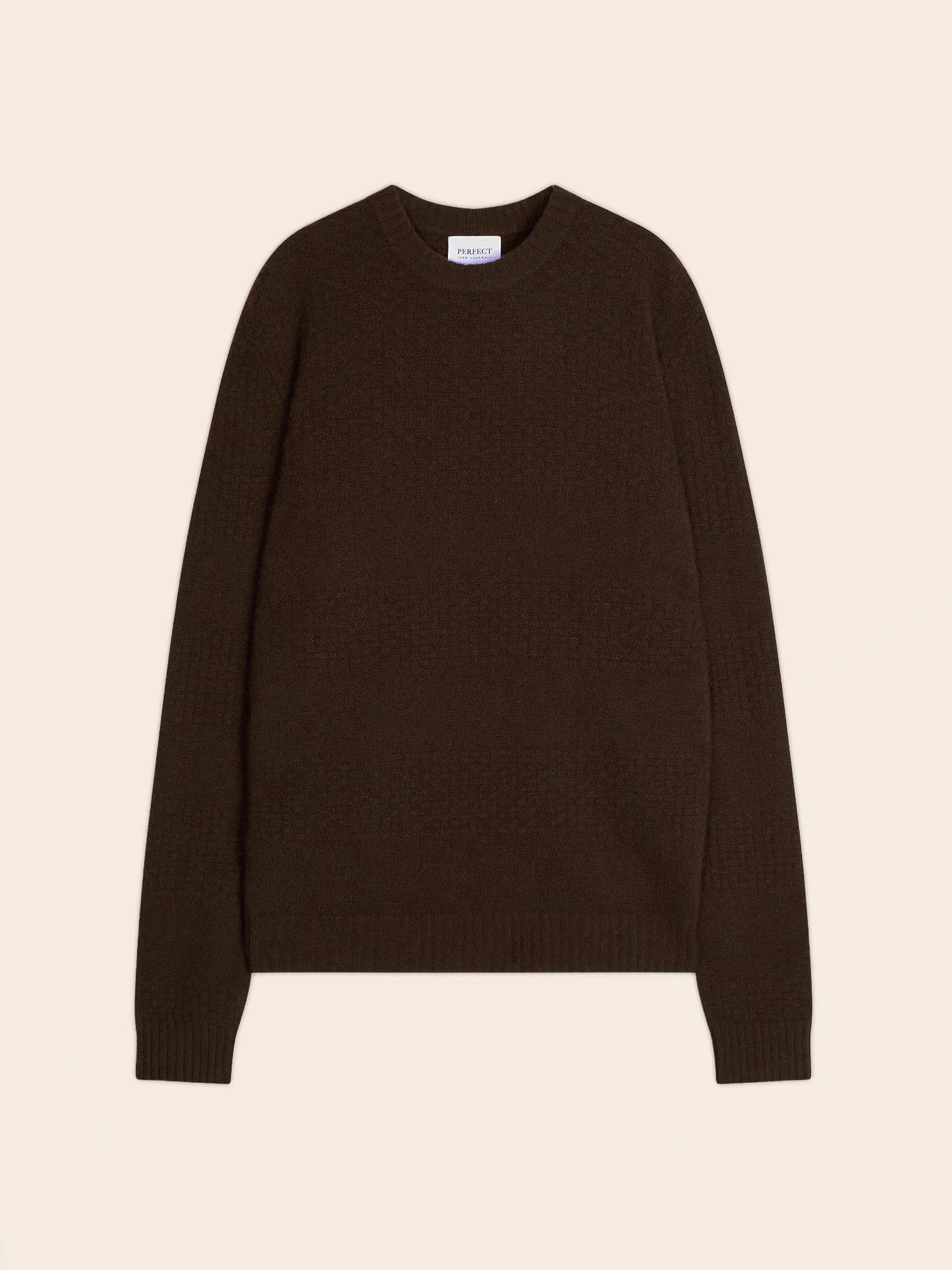 AIDAN pullover rundhalsausschnitt 4-fädig choco