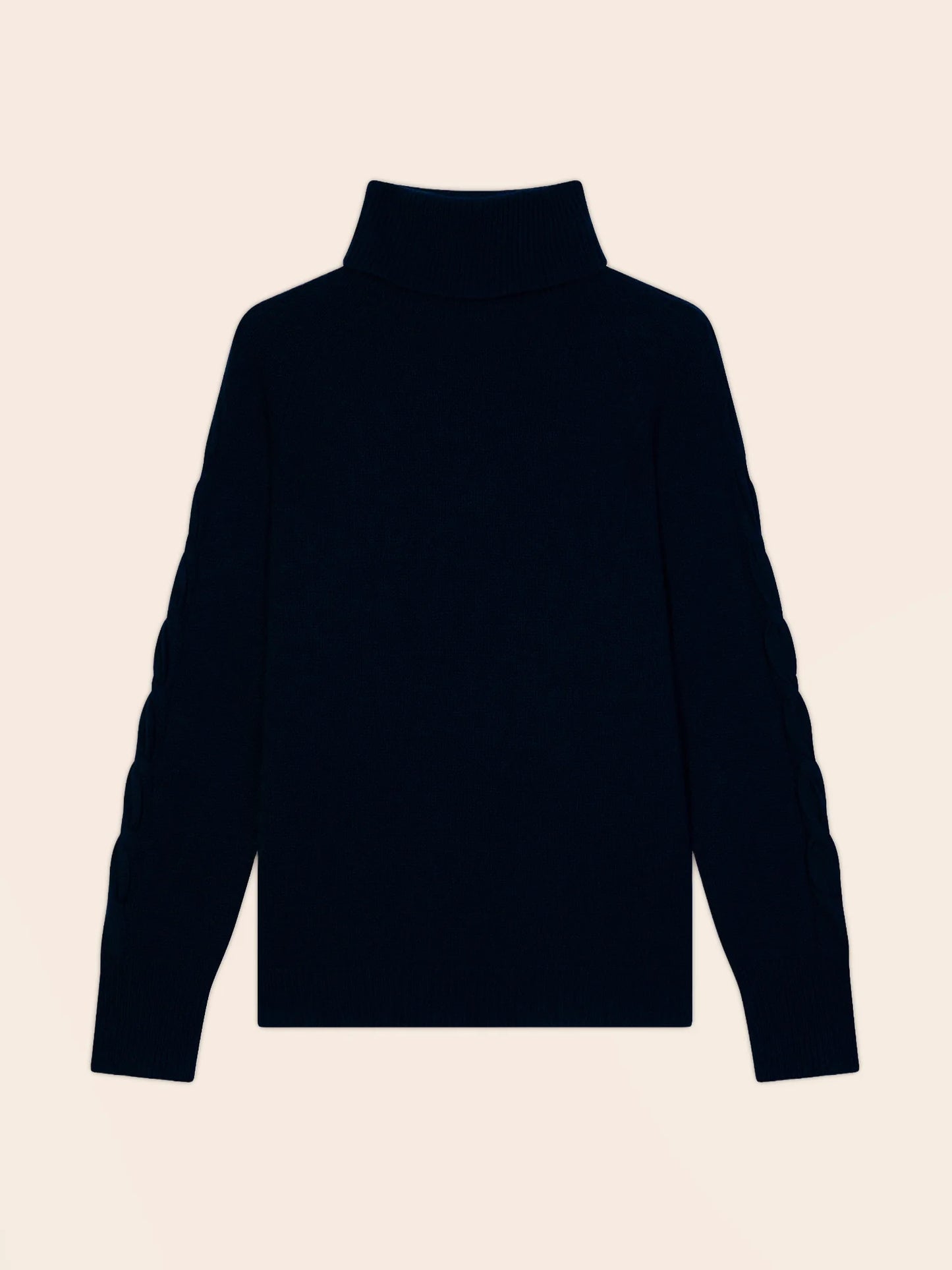 ALBANY pullover rollkragen 4-fädig marineblau