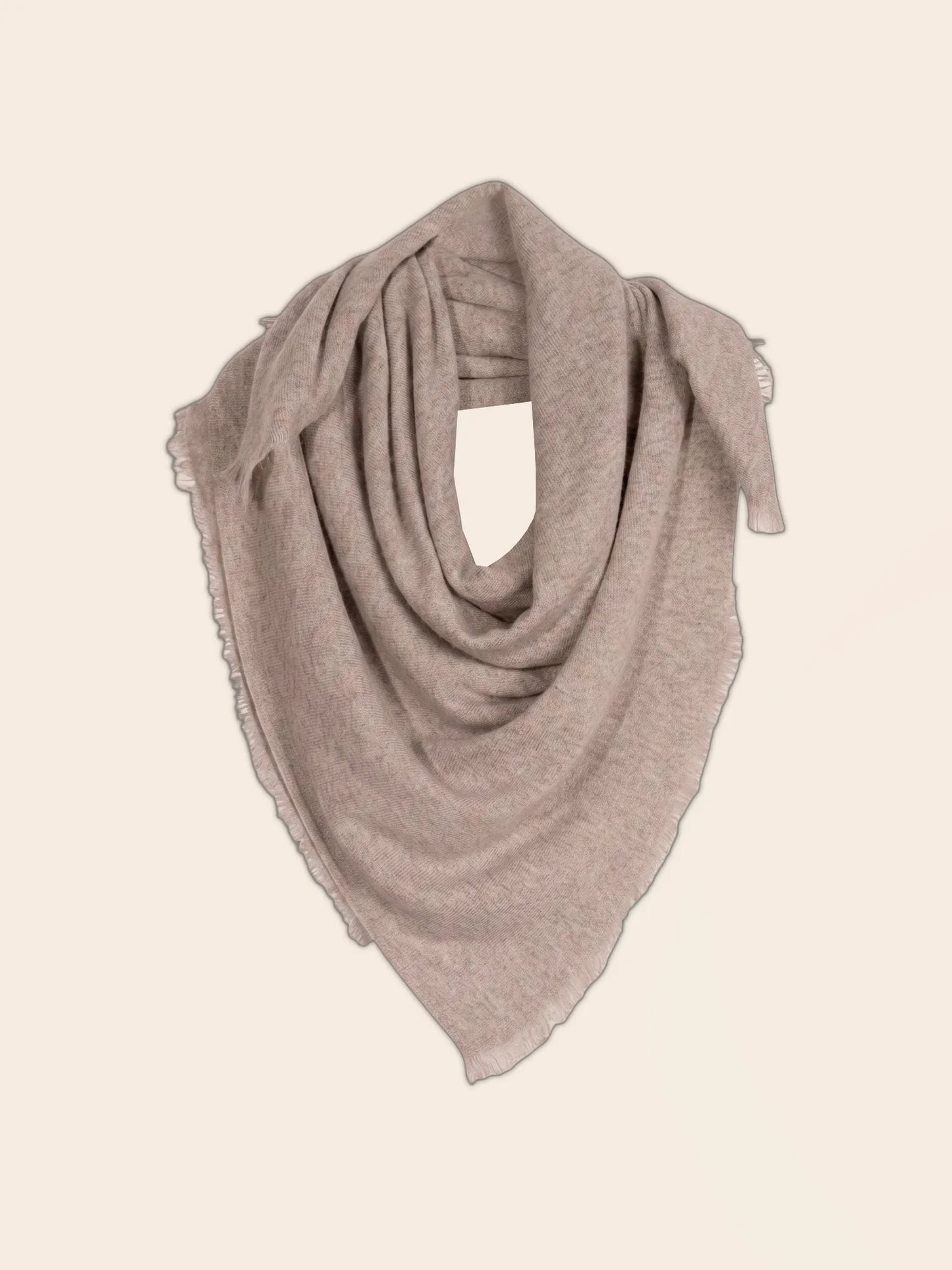 FIRVIDAS scarf carrée light heather taupe