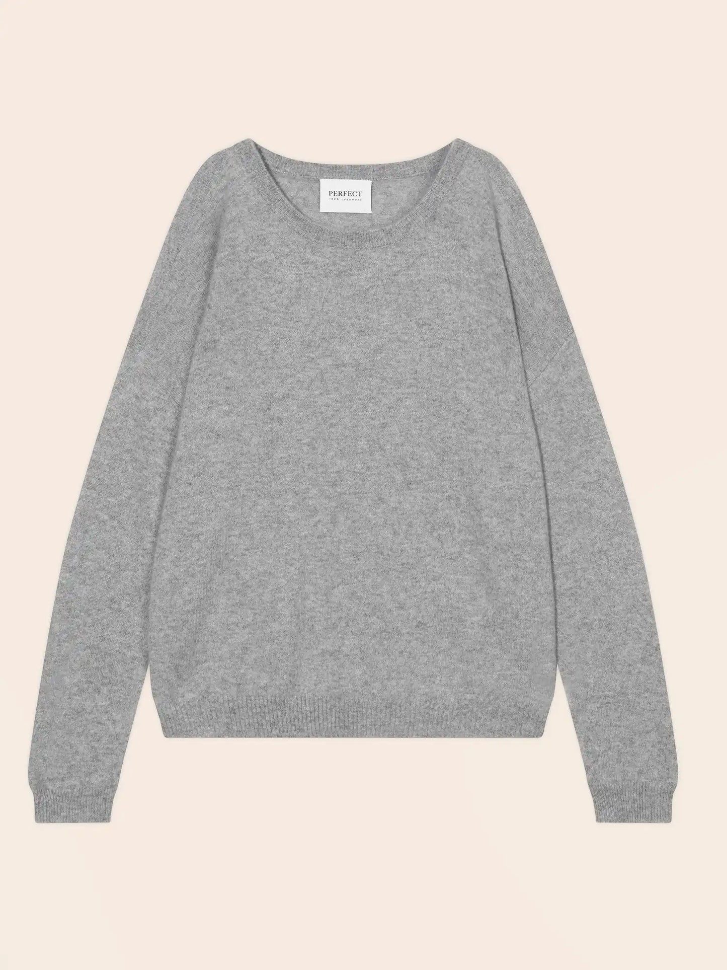 POKA pullover rundhalsausschnitt fentes épaules wolke meliert