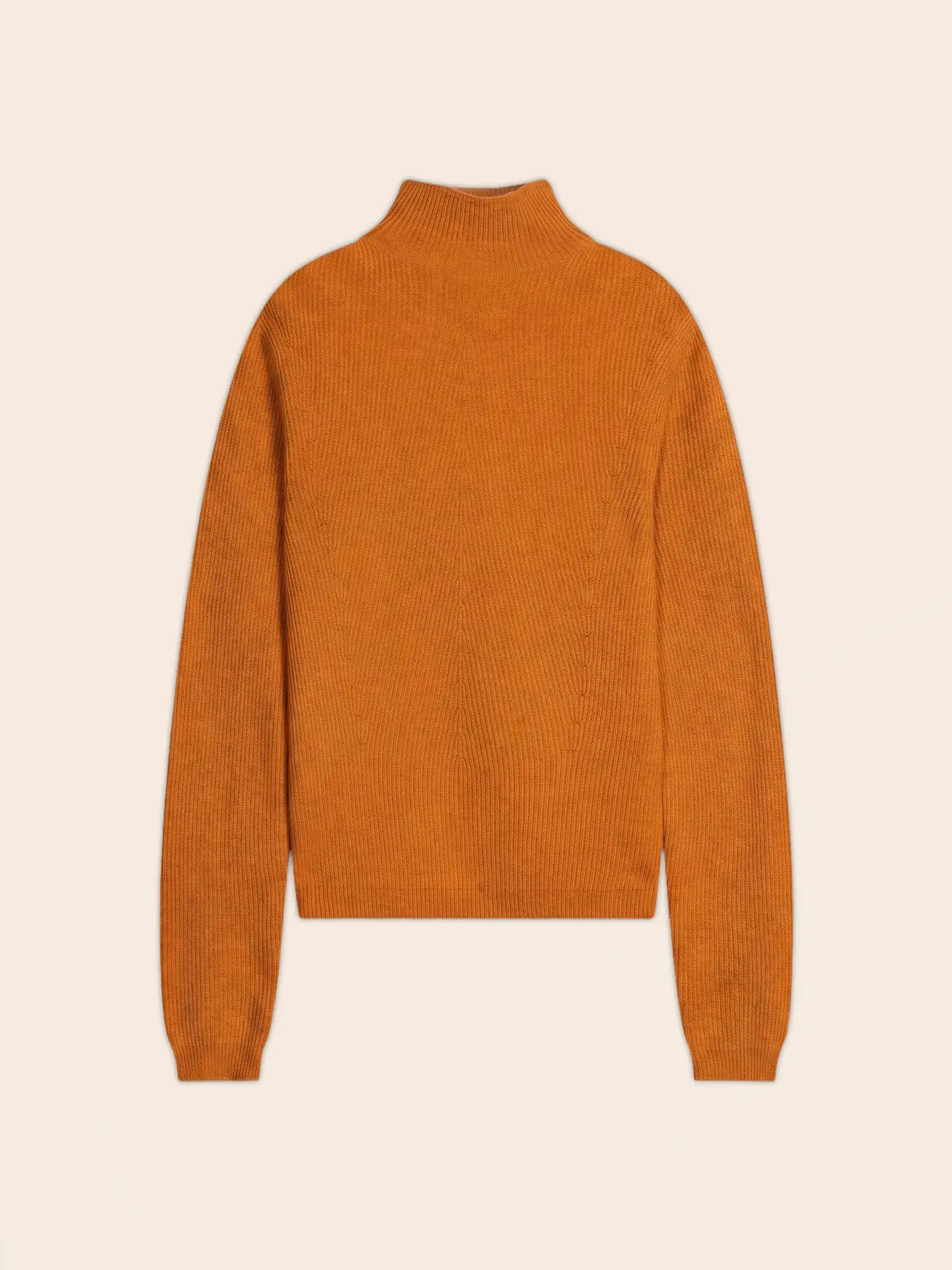 RUBY sweater mock neck ochre
