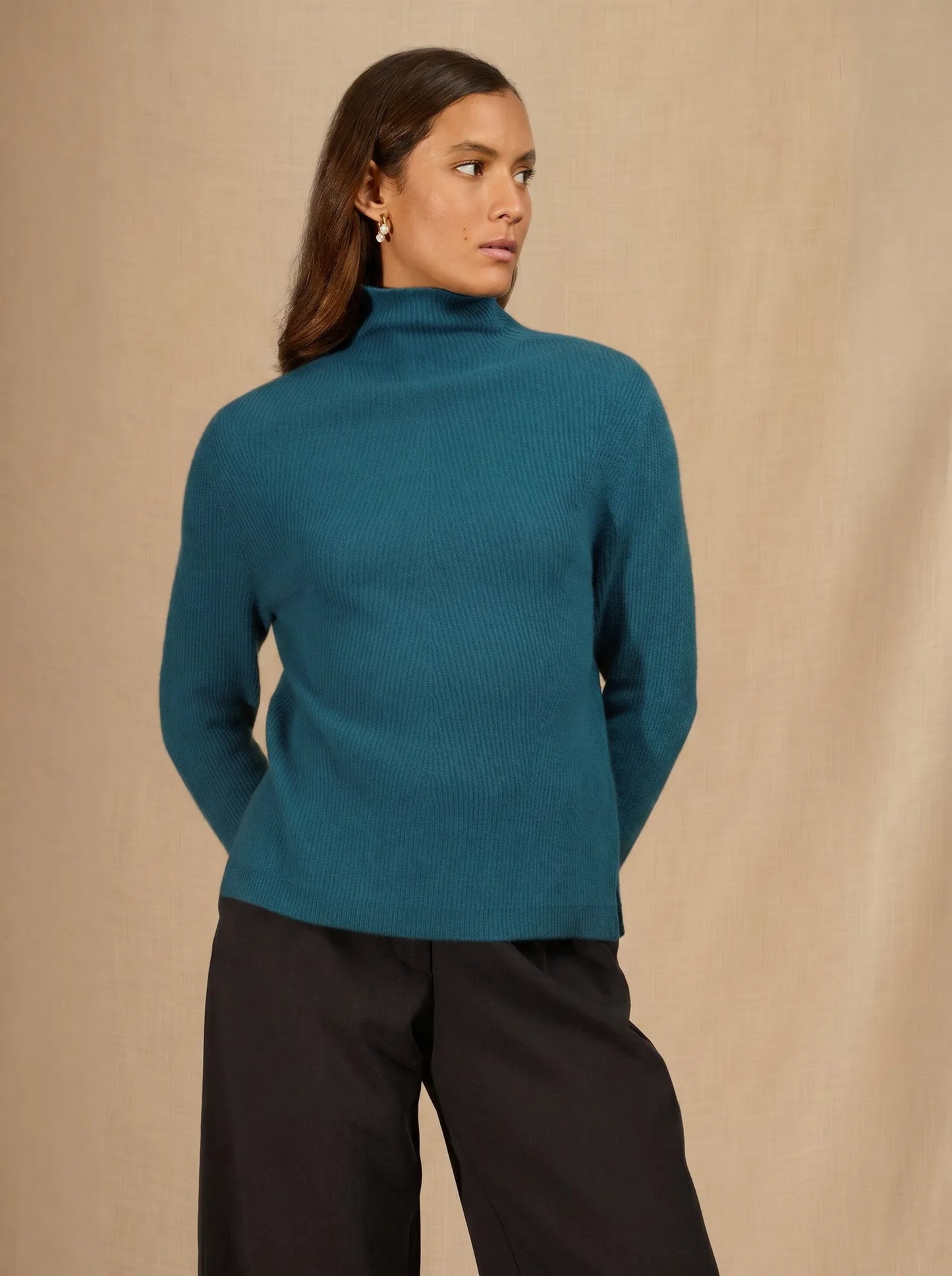 RUBY pullover stehkragen paon