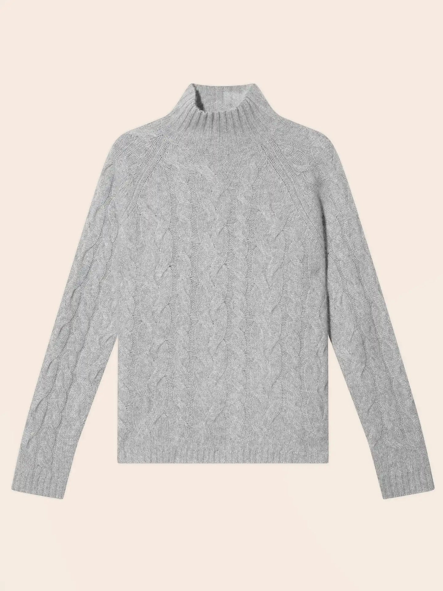 MAIREAD pullover stehkragen 6-fädig wolke meliert