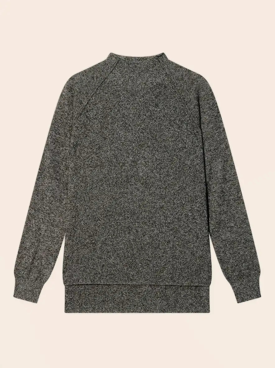 MOLLAYRA pullover stehkragen schwarz und weiß