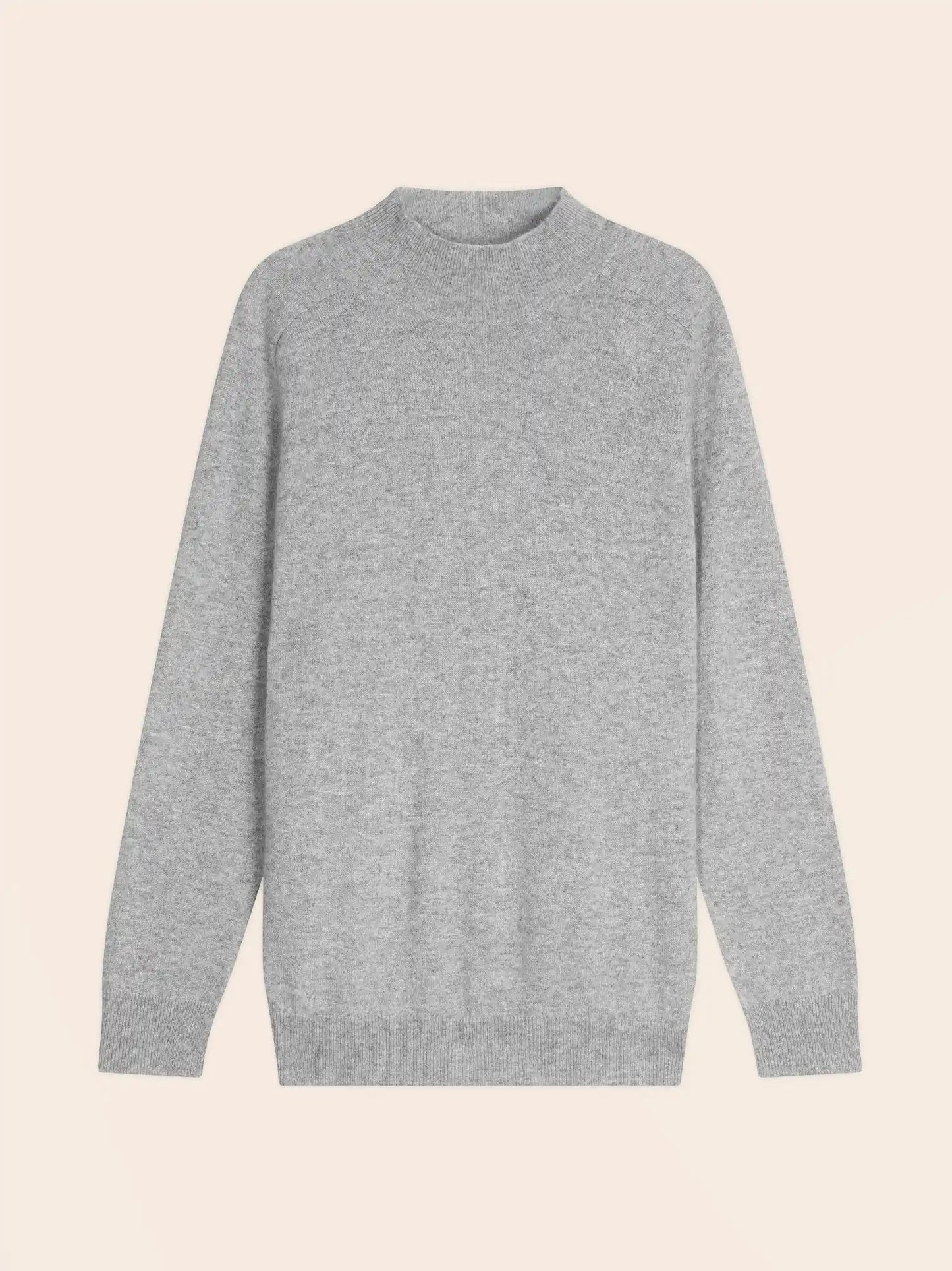 RAPHAEL sweater mock neck heather cloud