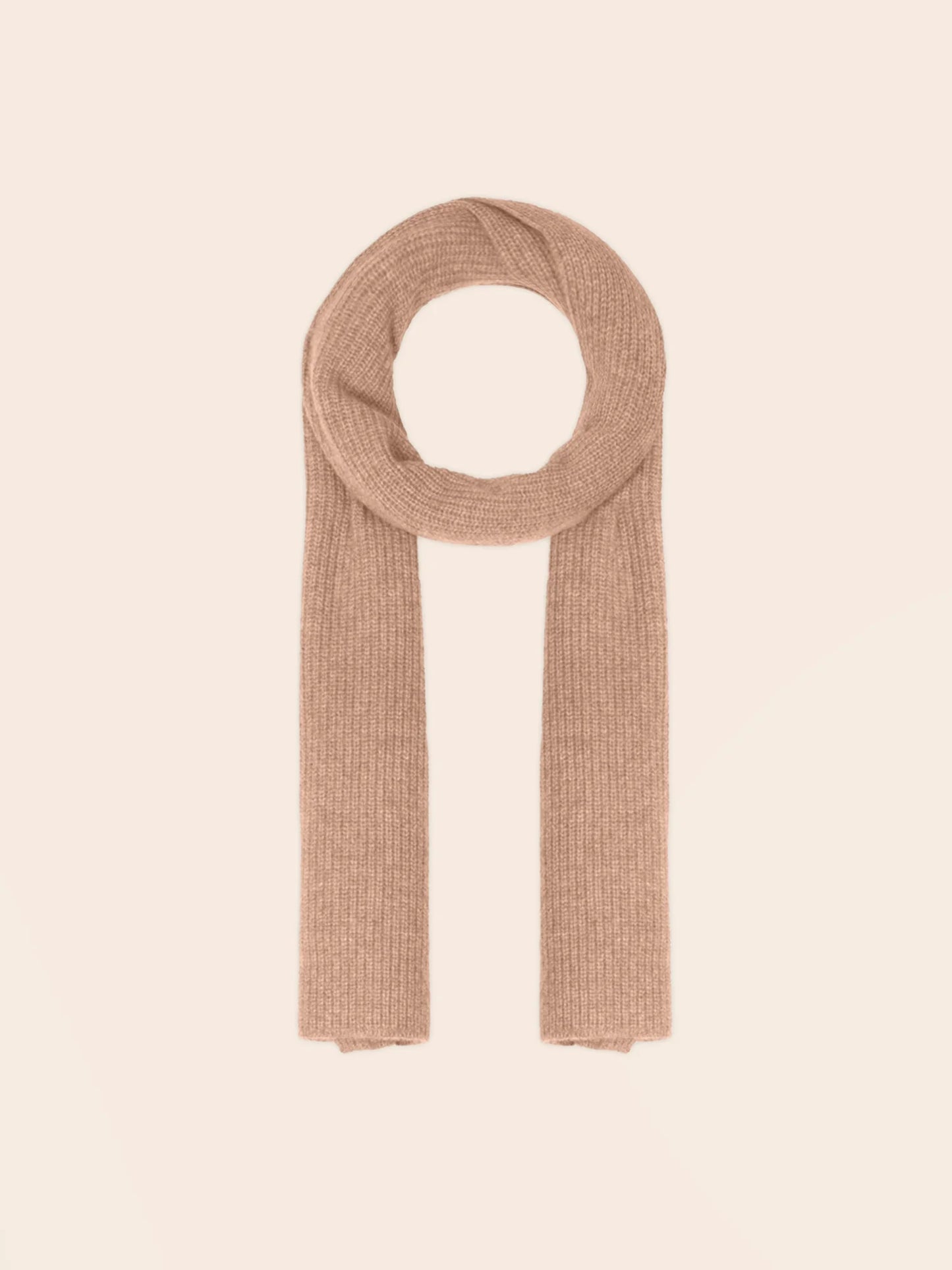 LOUANE scarf 4 ply heather camel