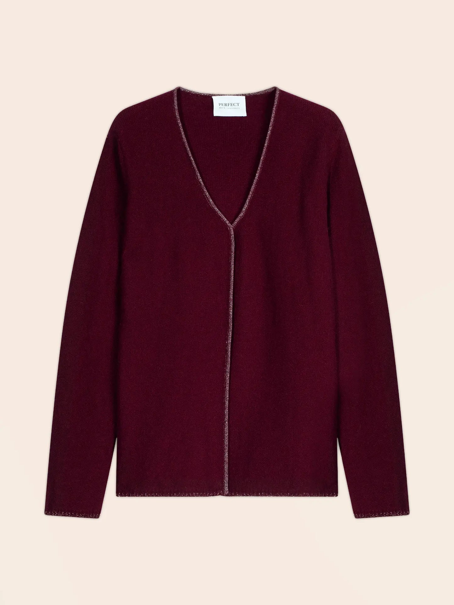 LUPA jacke offen 4-fädig bordeaux