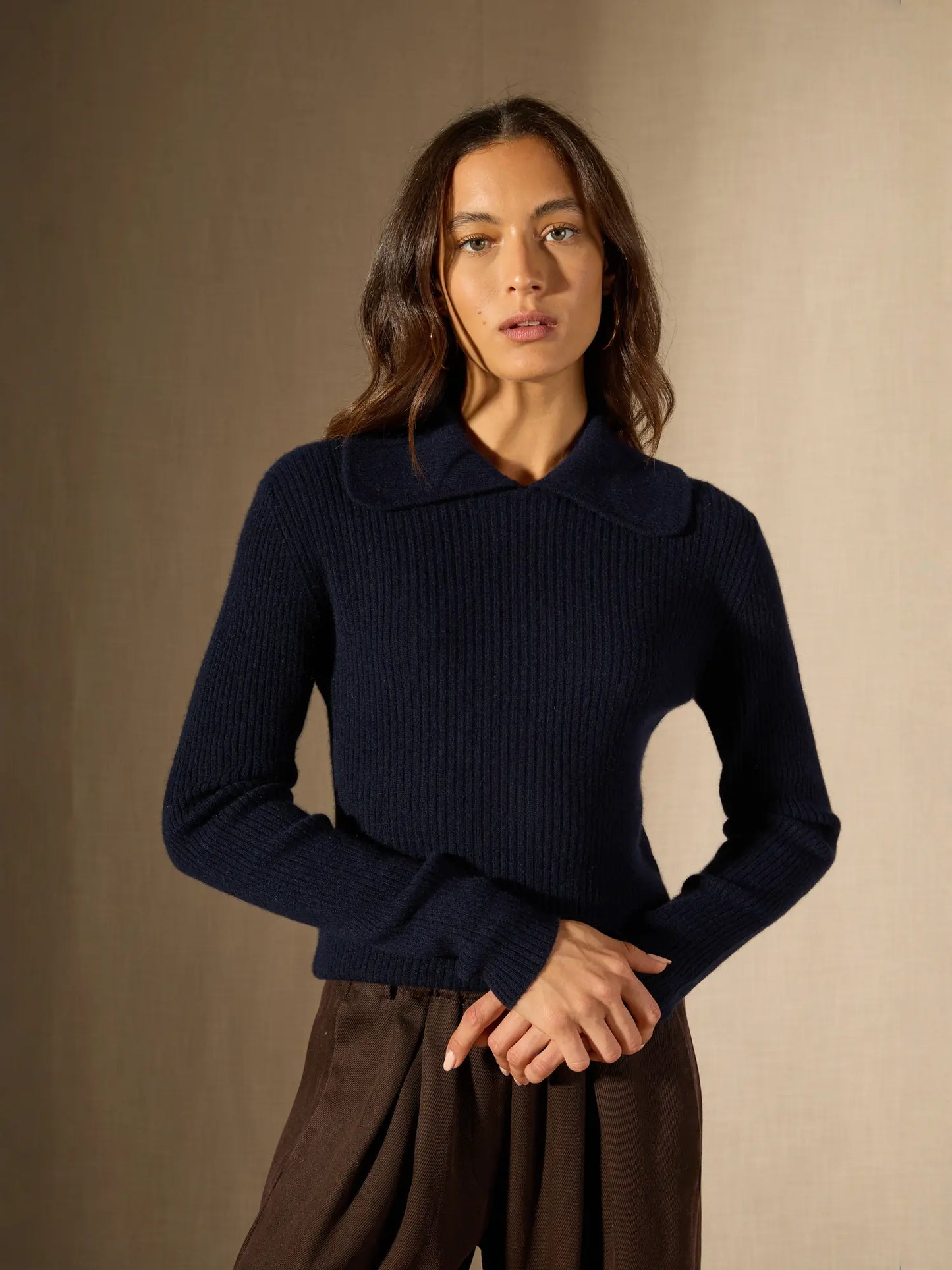 ARLENA sweater col claudine navy
