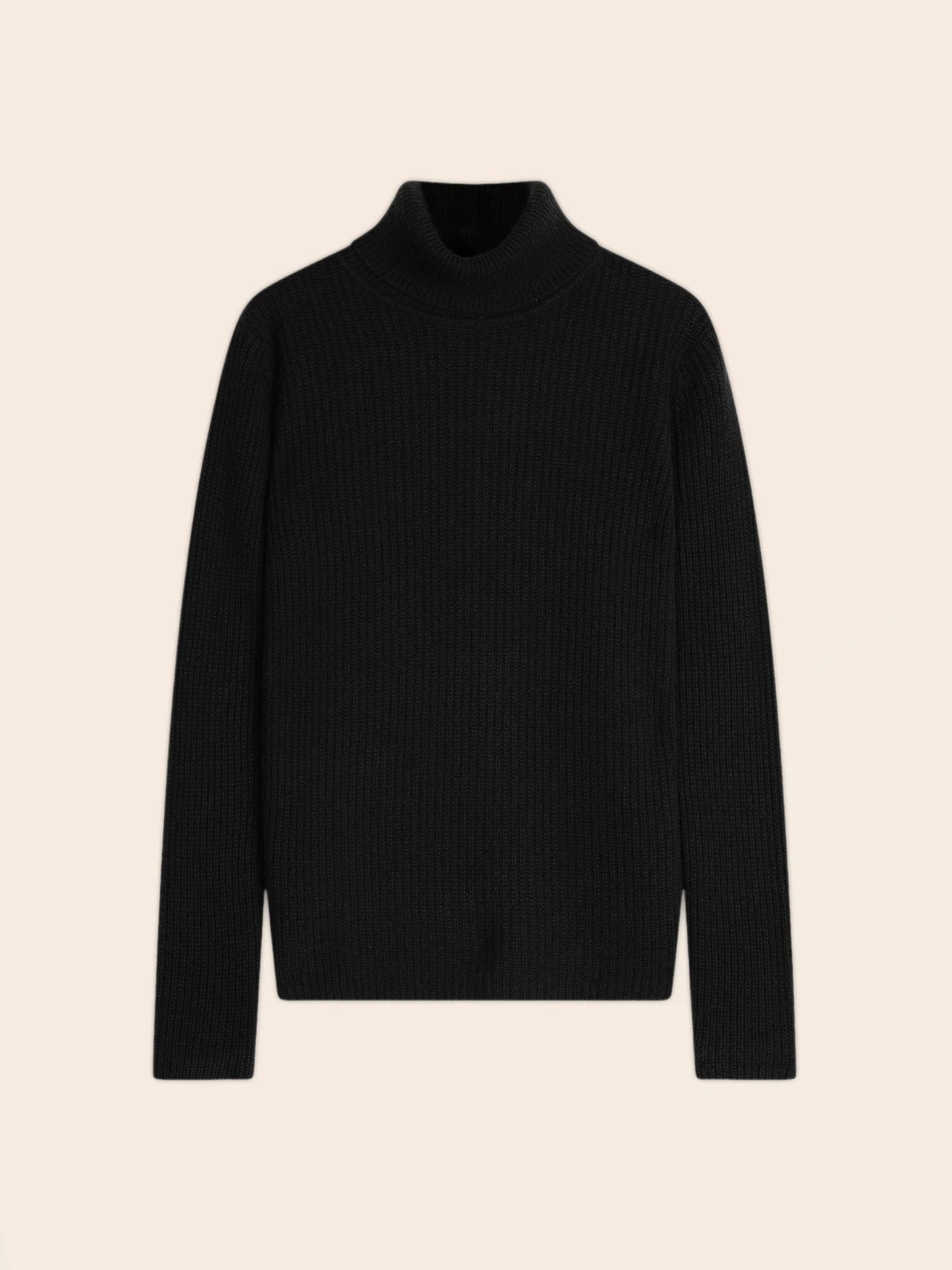 CELESTE sweater turtleneck 4 ply black