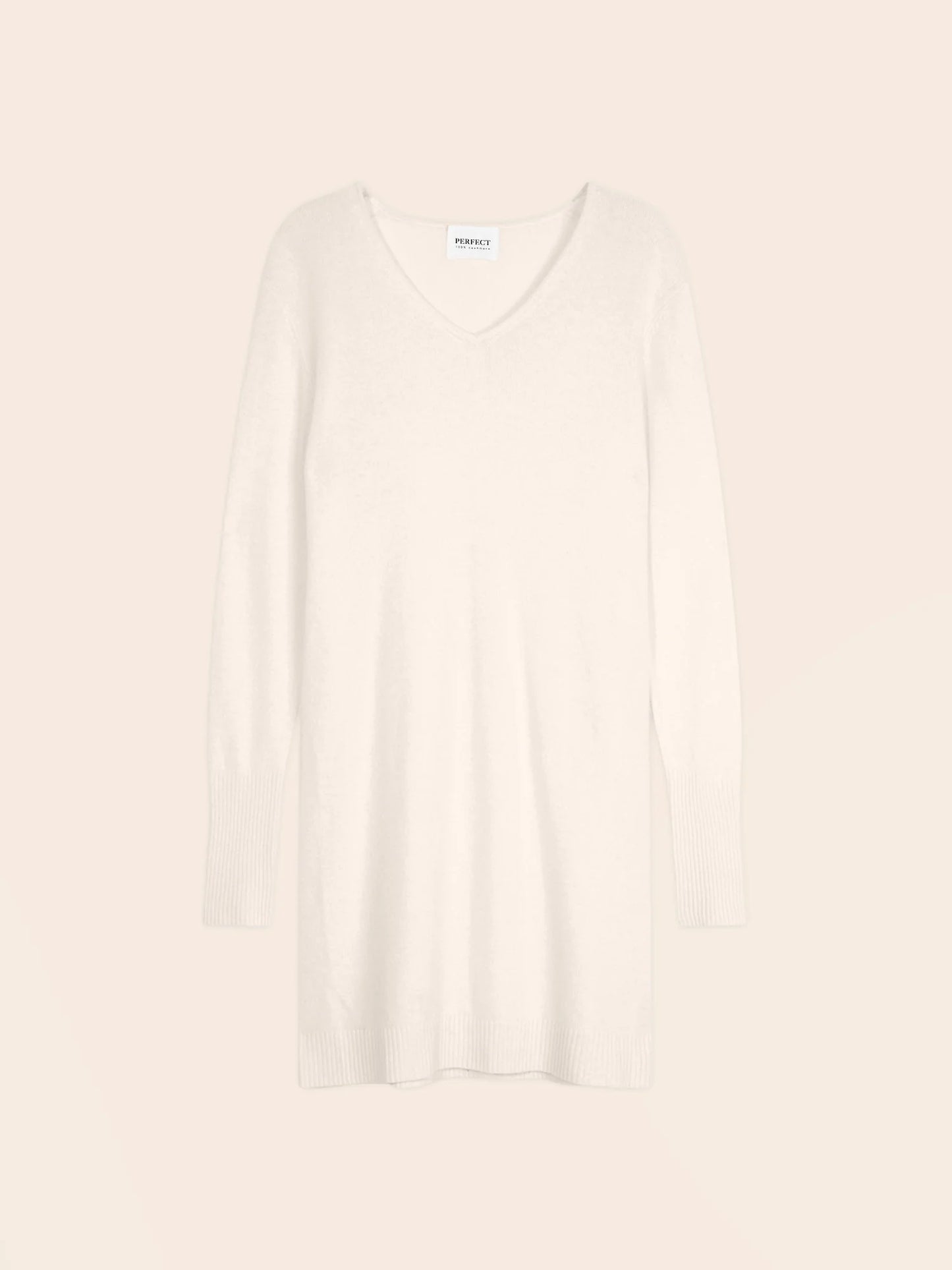 LEVANA dress v-neck ivory