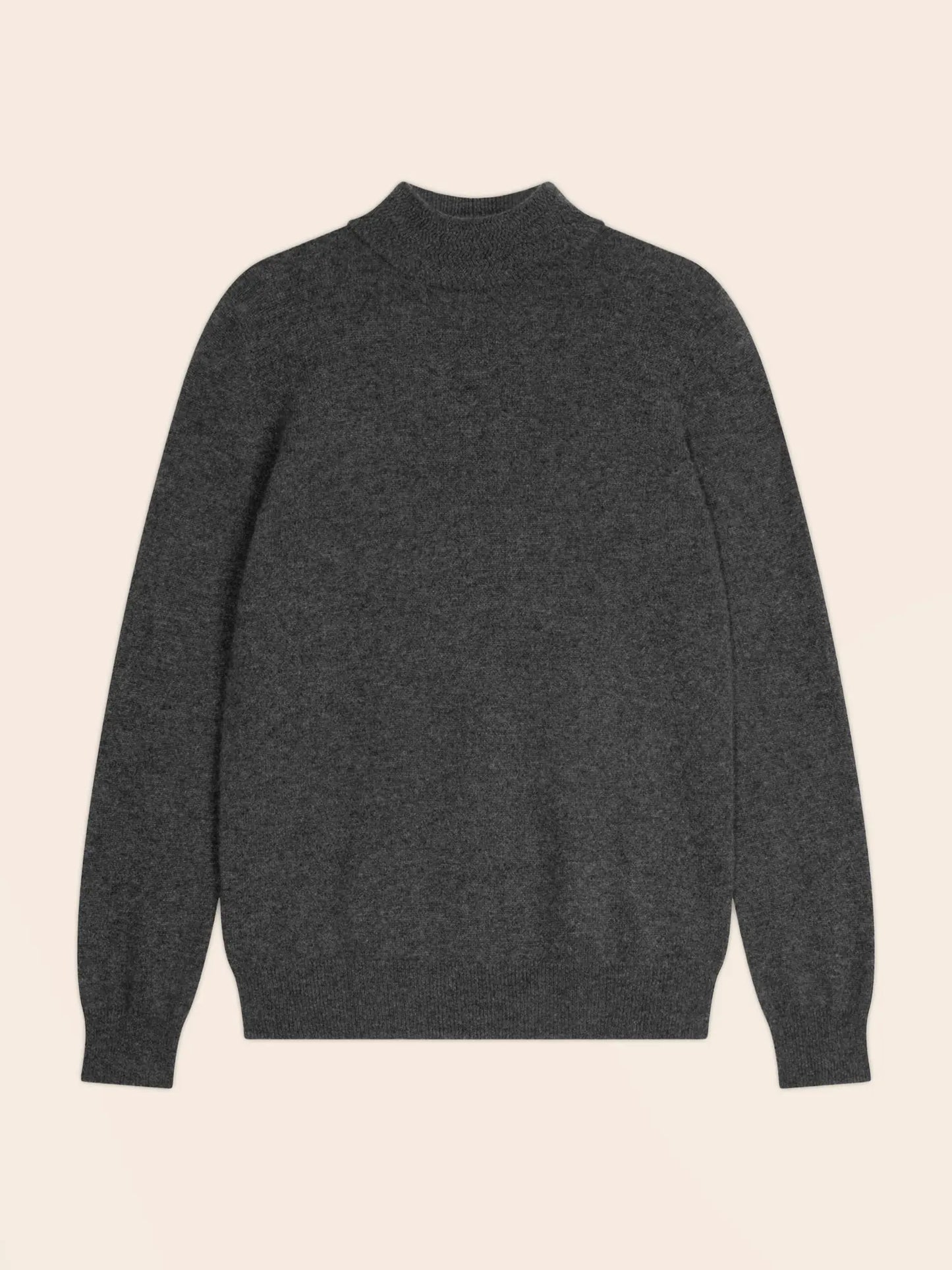 EVELINA pullover stehkragen anthrazit meliert