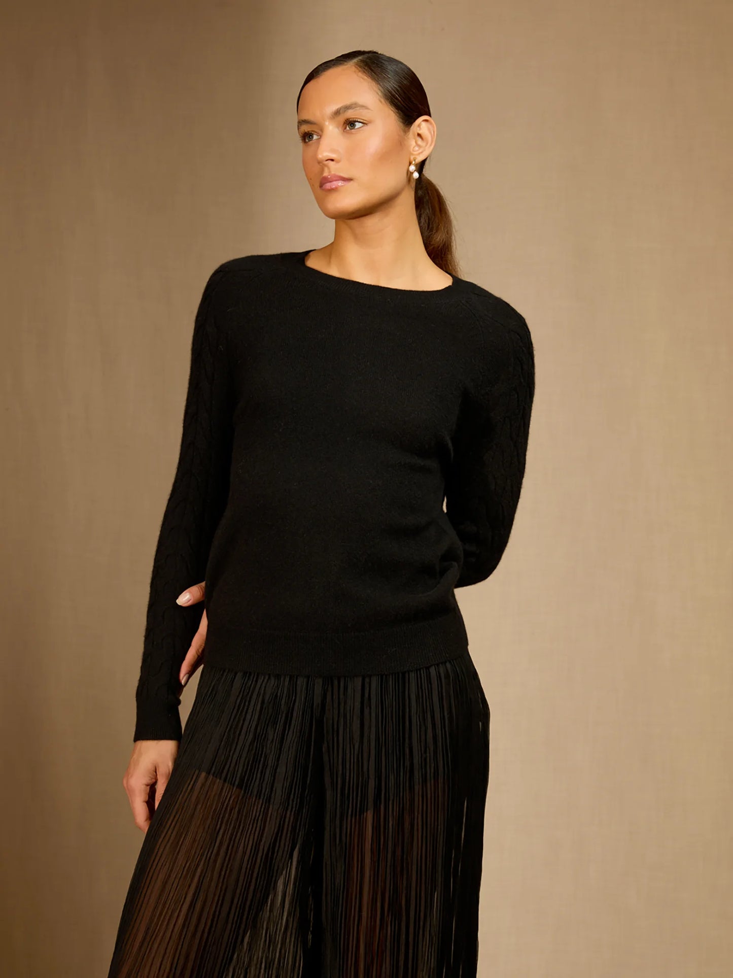 SORELIA sweater crew neck black
