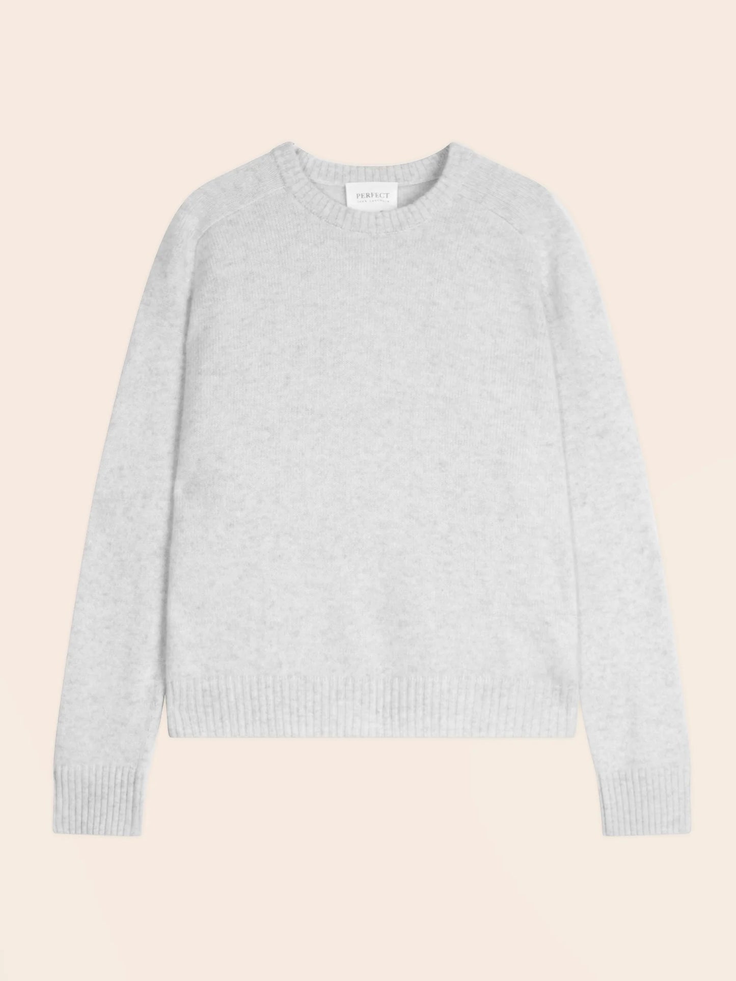 CASSIA sweater crew neck 4 ply heather pearl grey