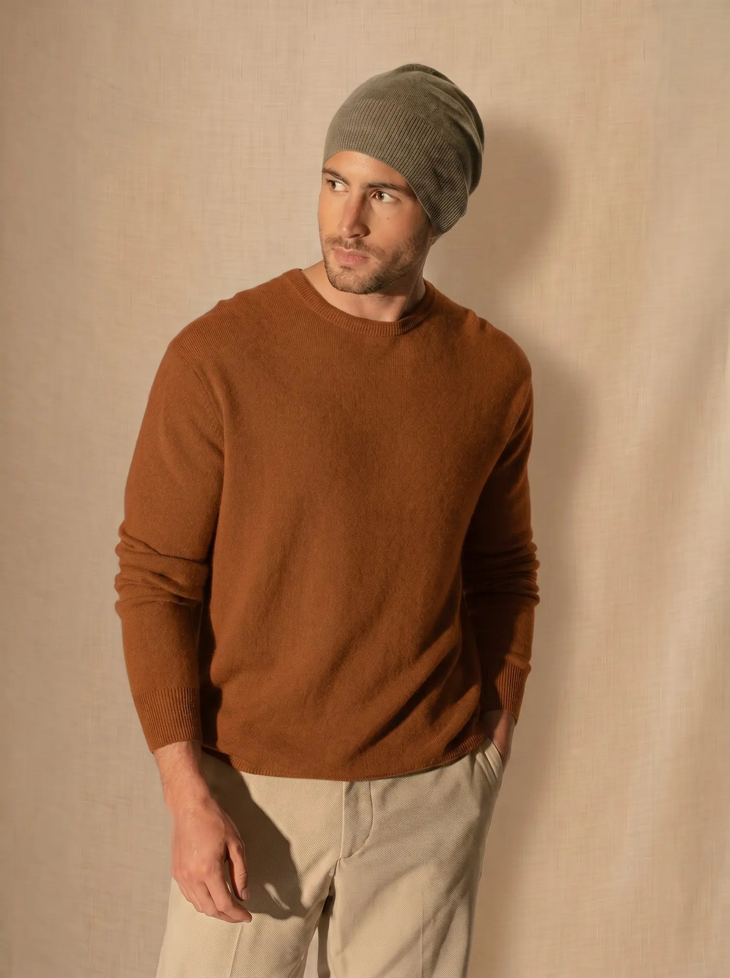 BLAKE pullover rundhalsausschnitt auburn