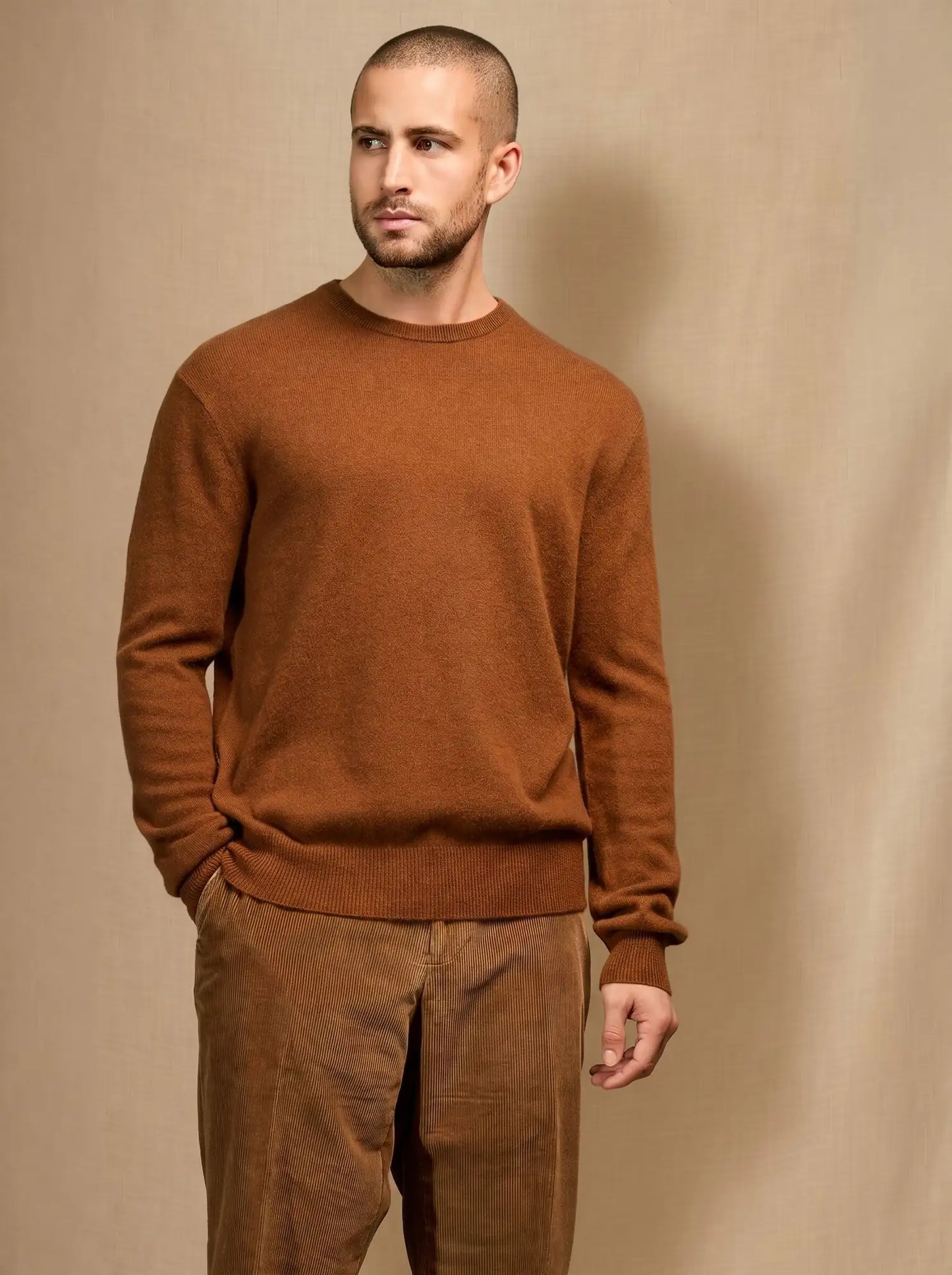 BLAKE sweater crew neck chestnut