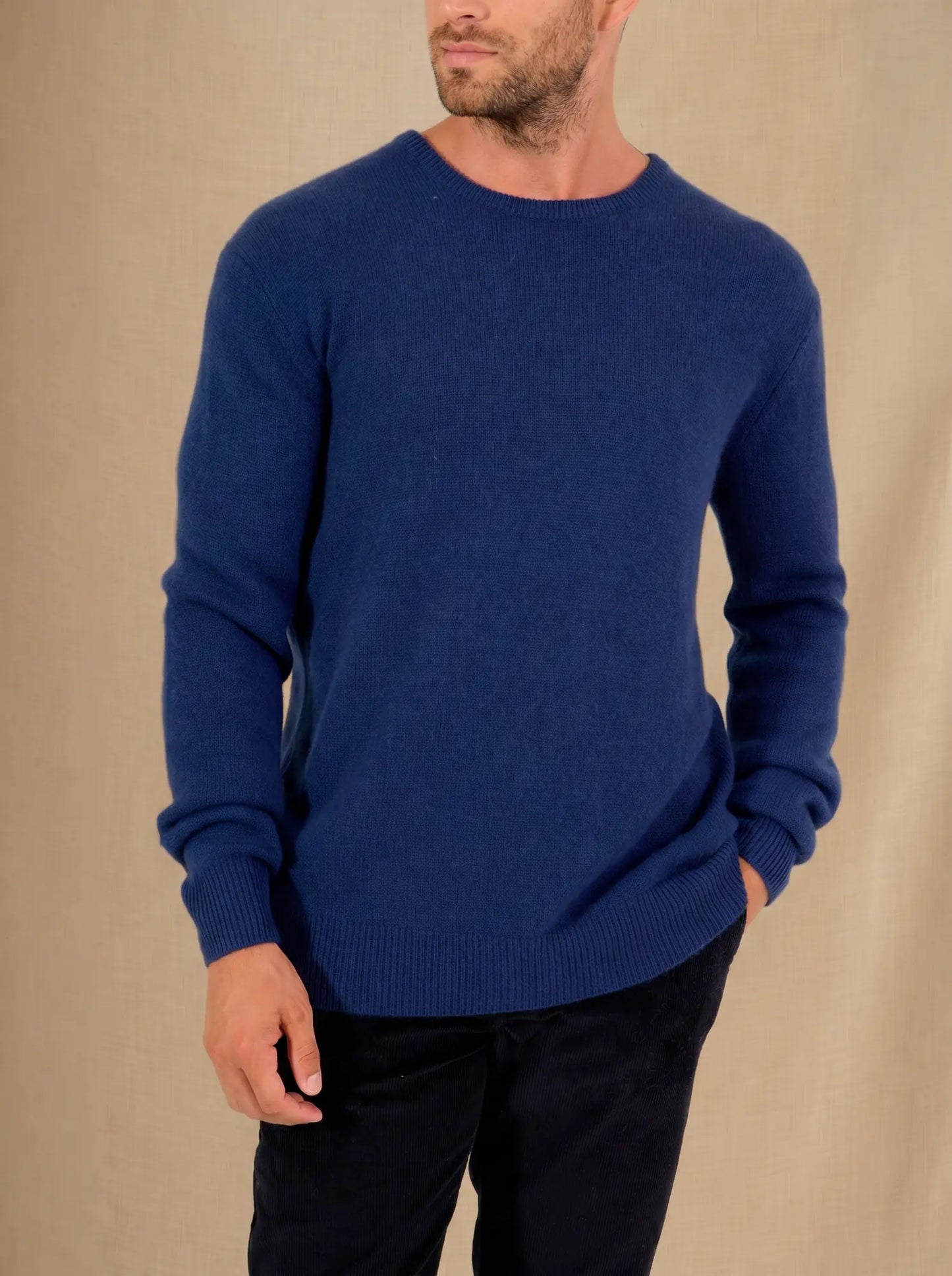EDEN pullover rundhalsausschnitt 4-fädig minuit