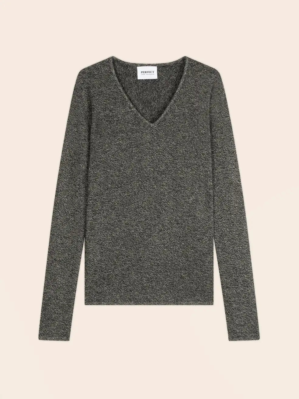 GABY sweater v-neck 4 ply black and white