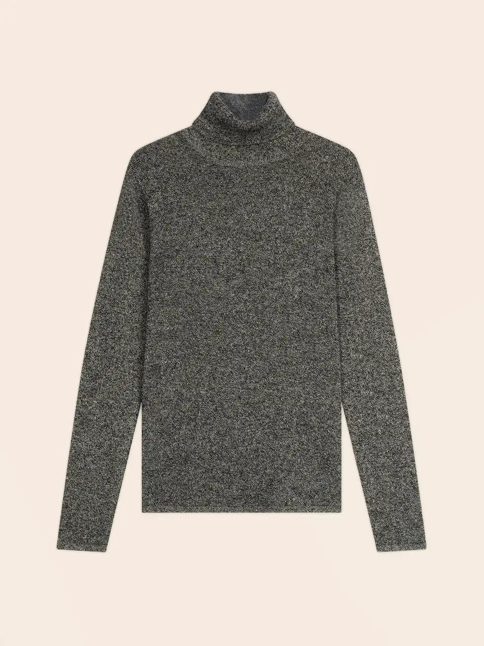 ASHLEY sweater turtleneck black and white