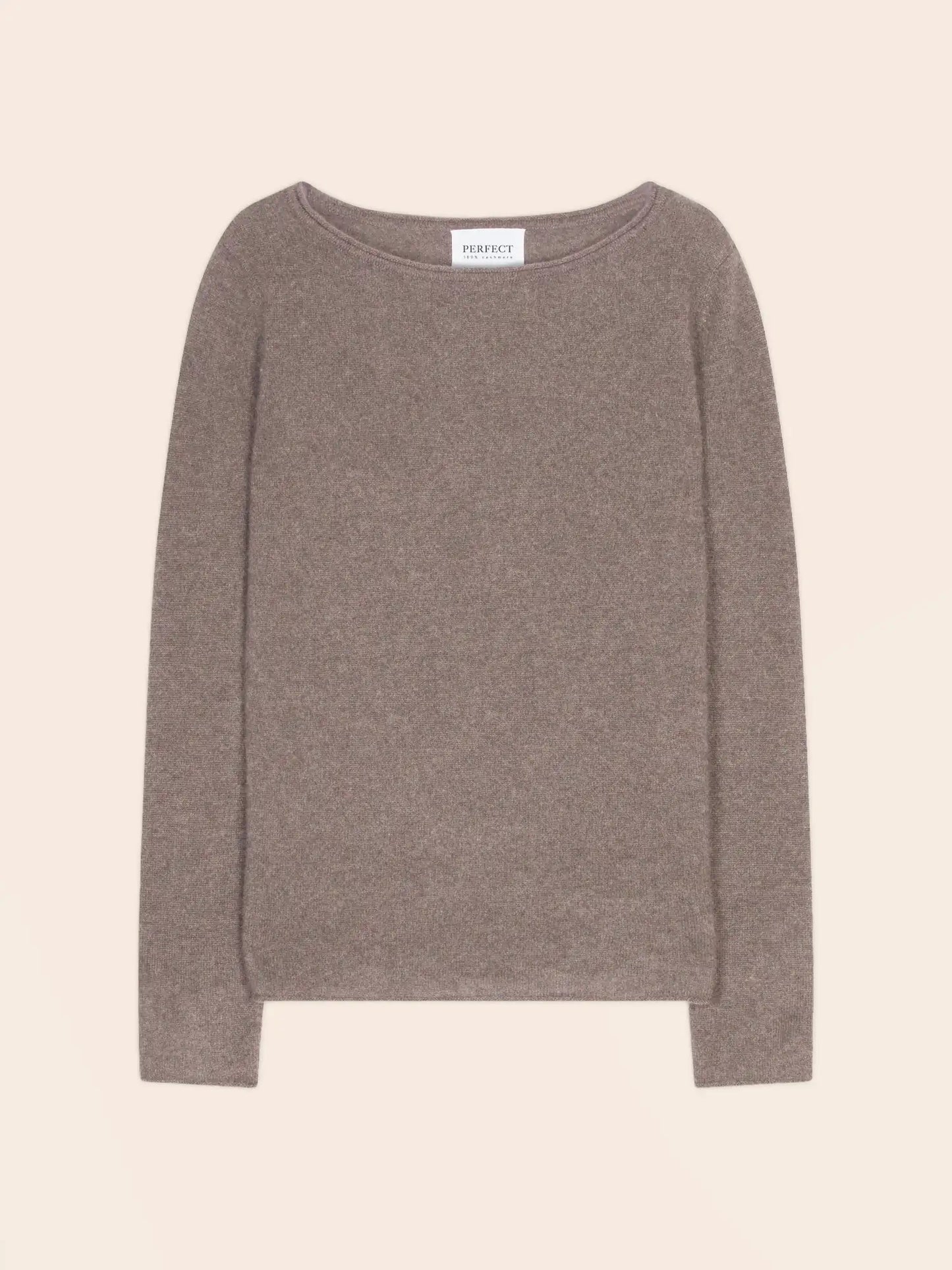 MEGAN pullover u-boot-ausschnitt caribou meliert