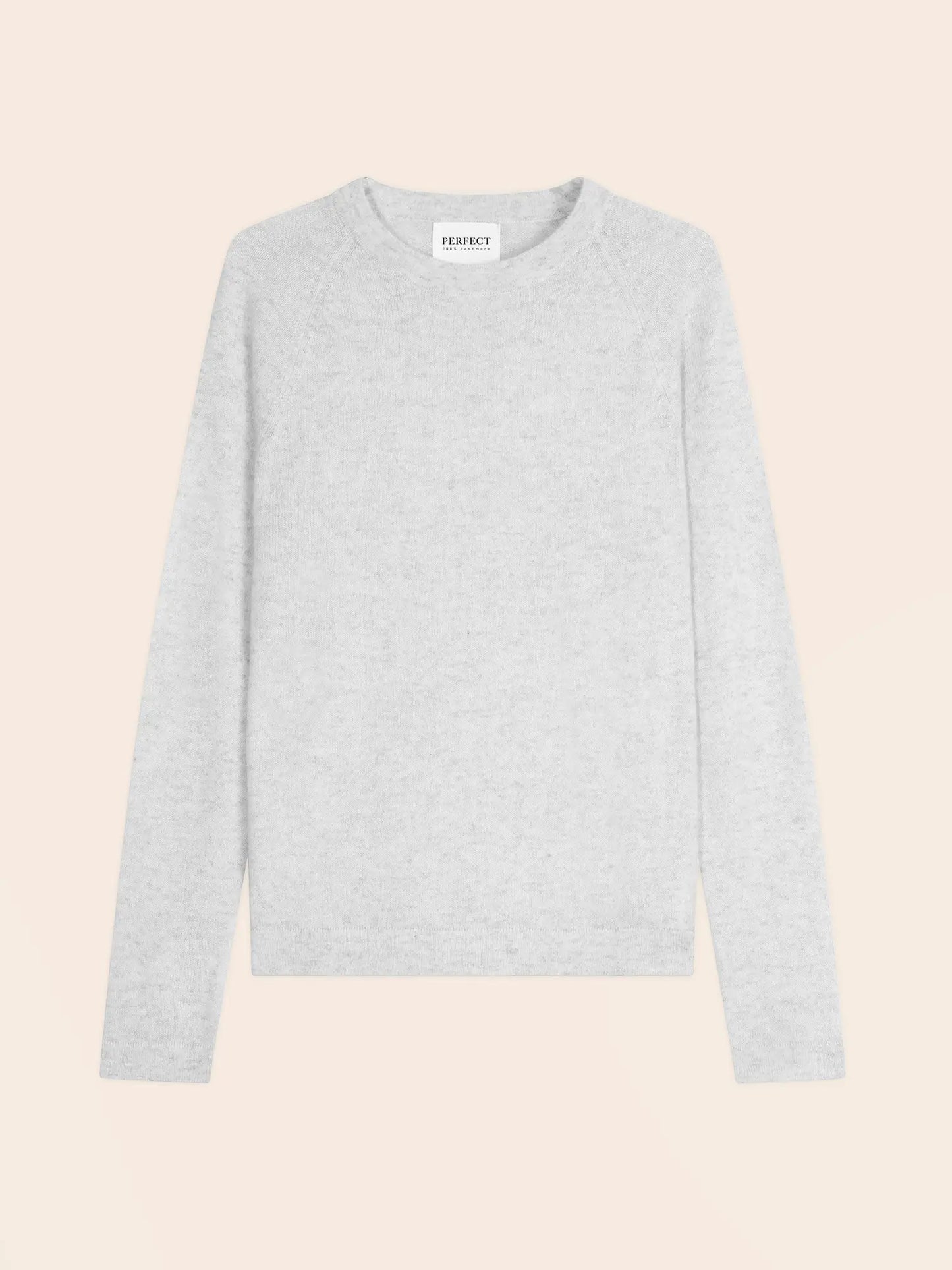 WHITNEY sweater crew neck heather pearl grey