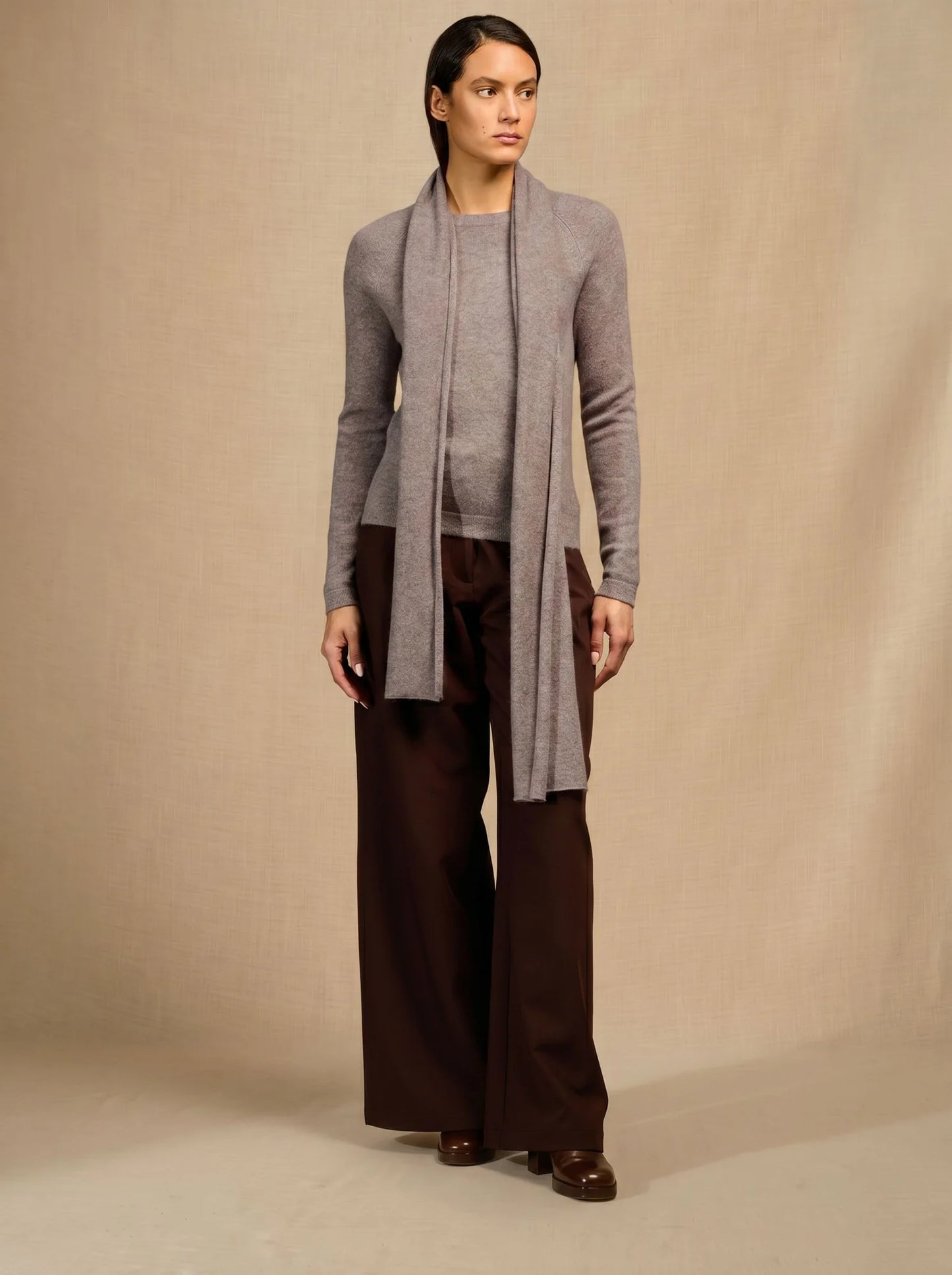 KELLY scarf heather caribou
