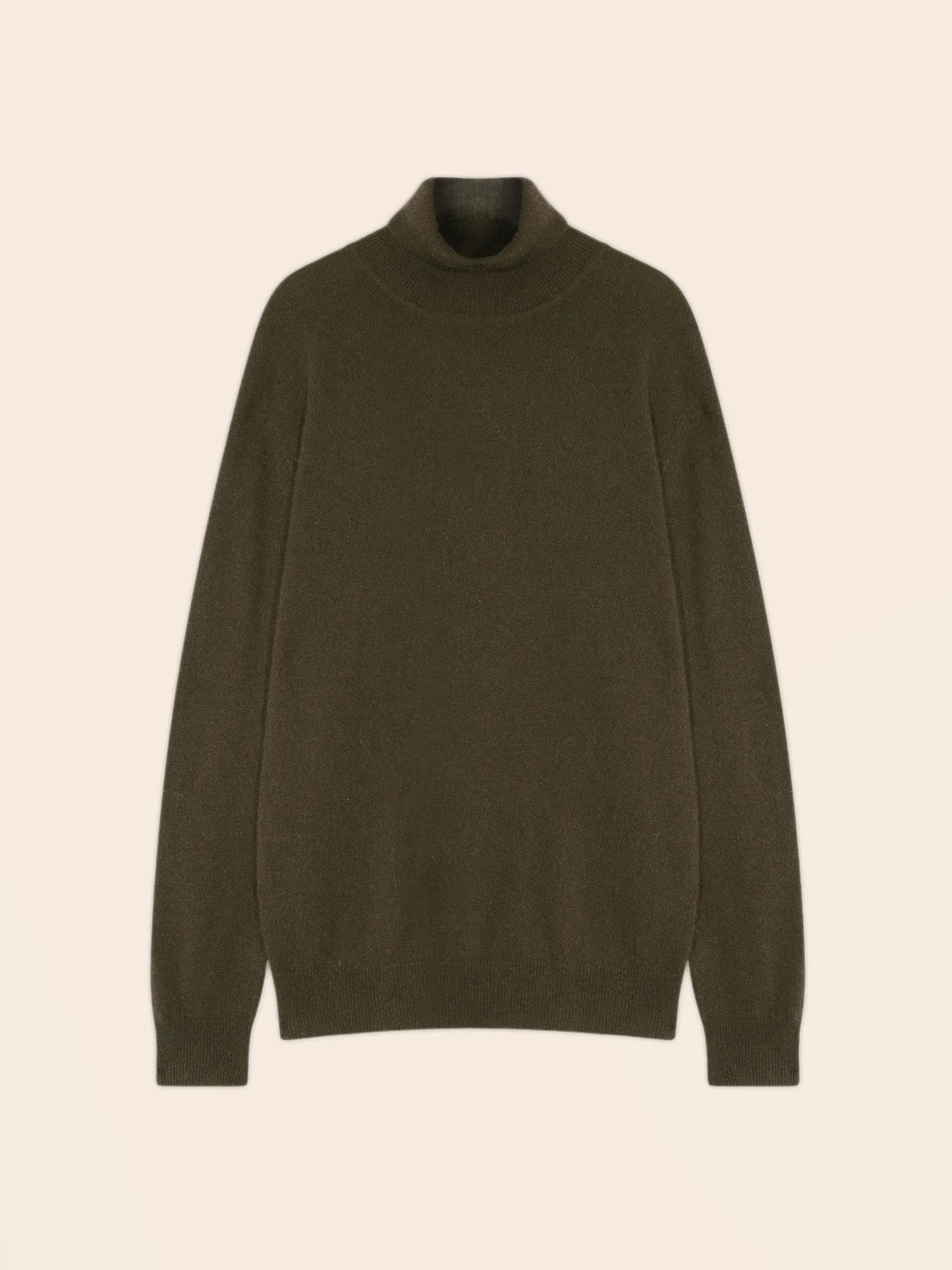 TREVOR sweater turtleneck chestnut brown