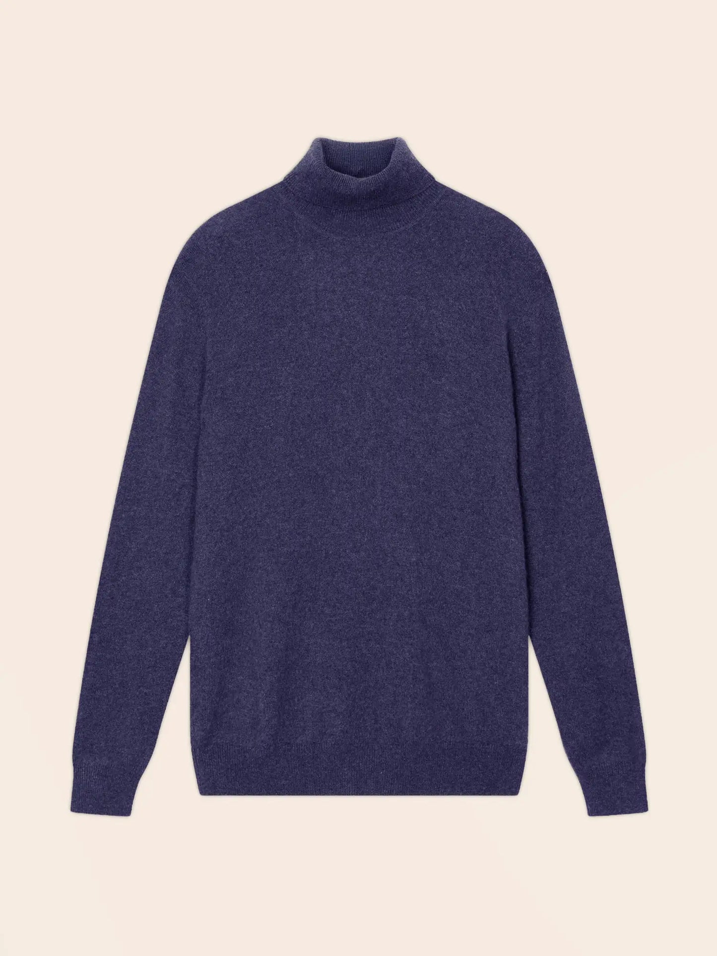TREVOR pullover rollkragen violett grau meliert