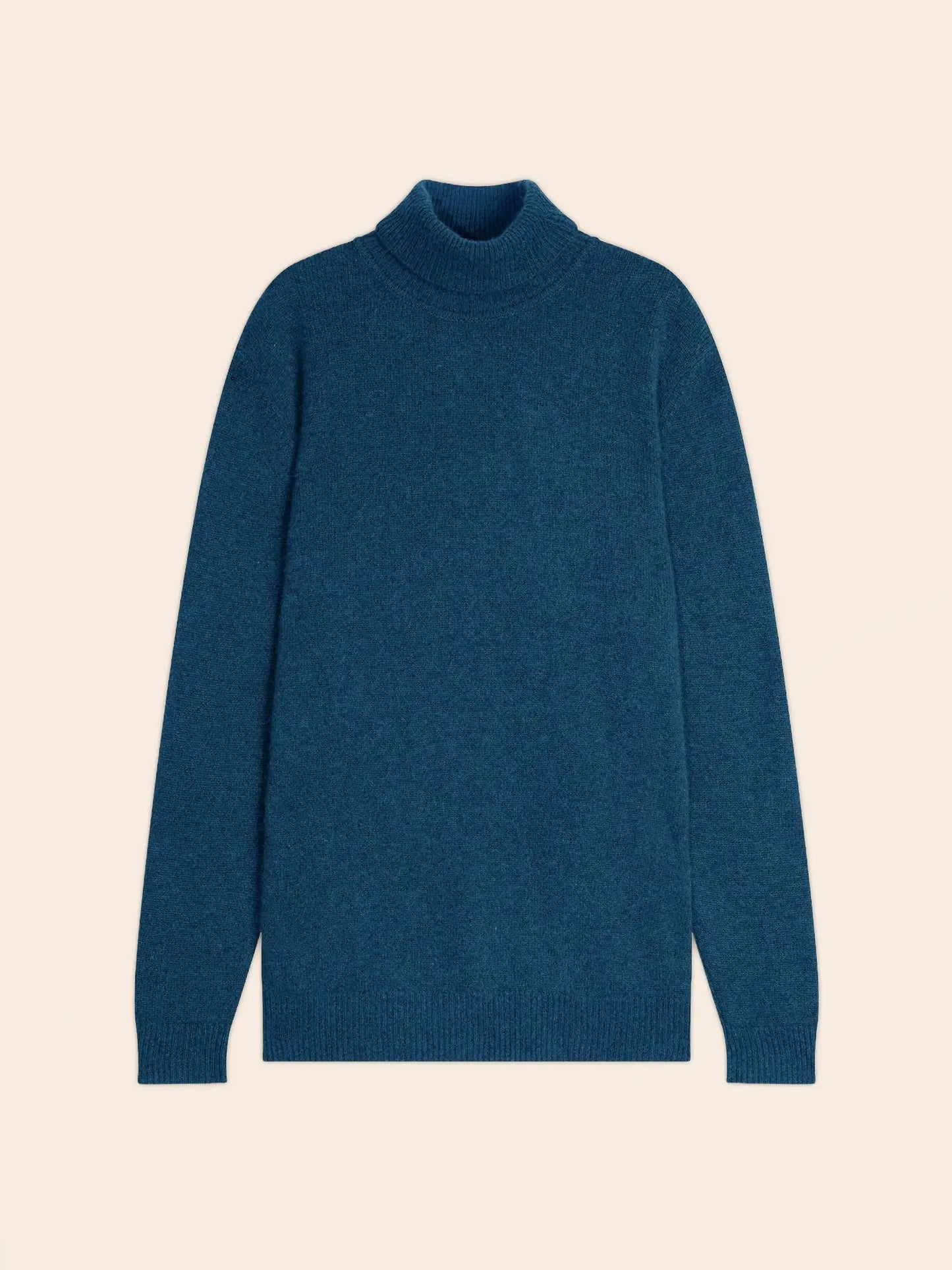 MARIUS sweater turtleneck 4 ply heather atlantic