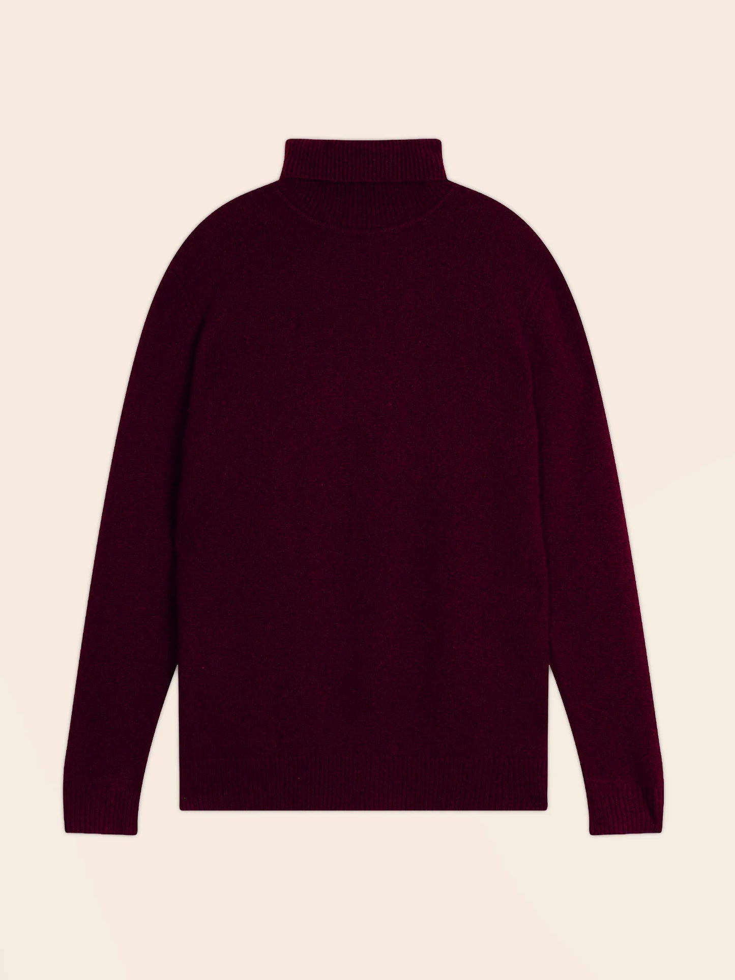 MARIUS pullover rollkragen 4-fädig mûre