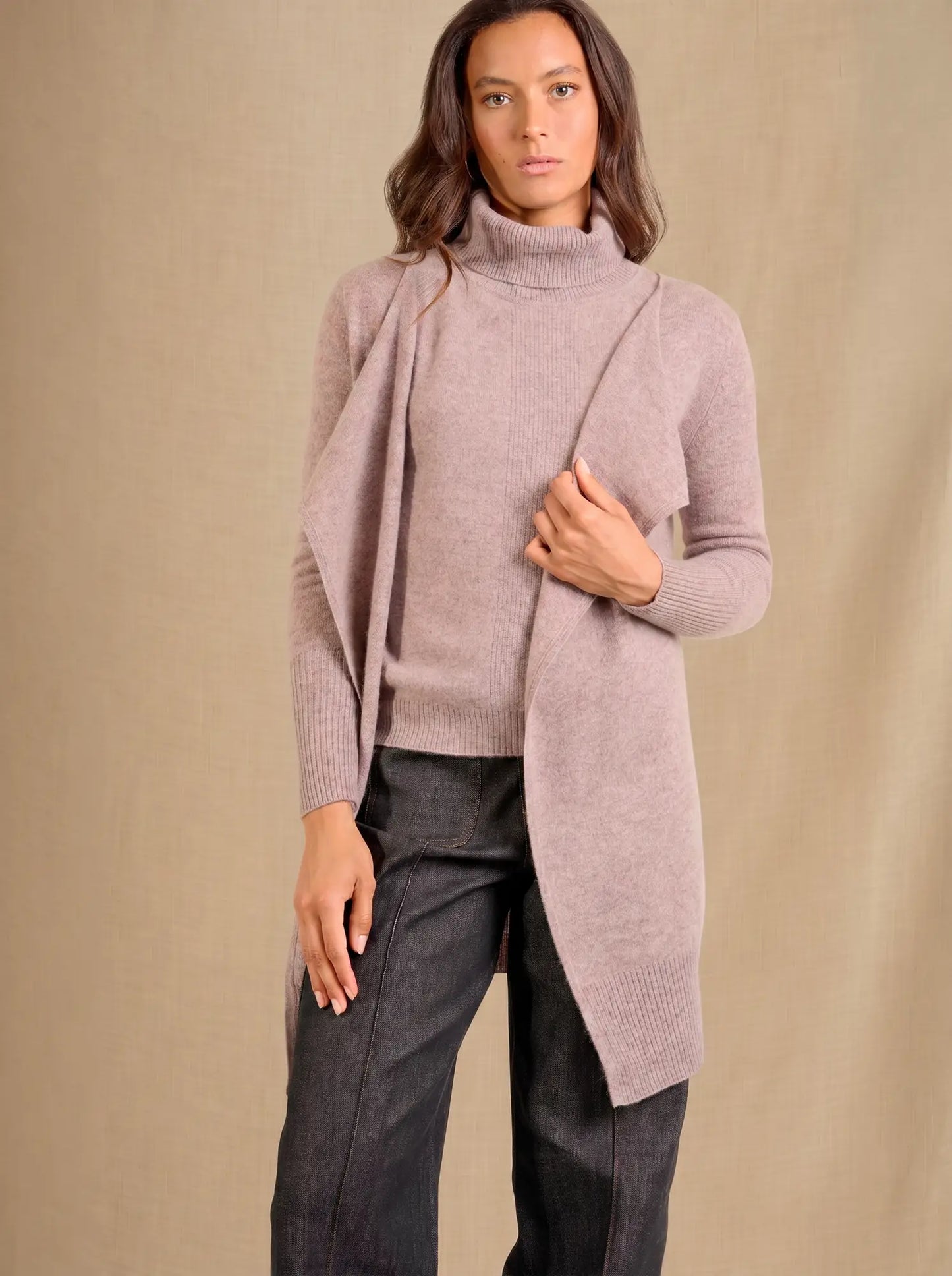 ABIGAIL jacke lang caribou meliert