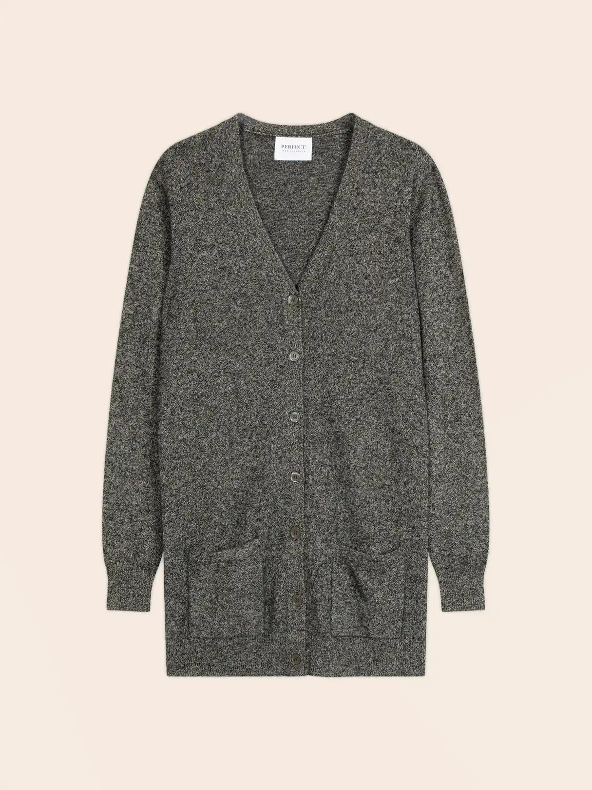 PEARL strickjacke v-ausschnitt schwarz und weiß