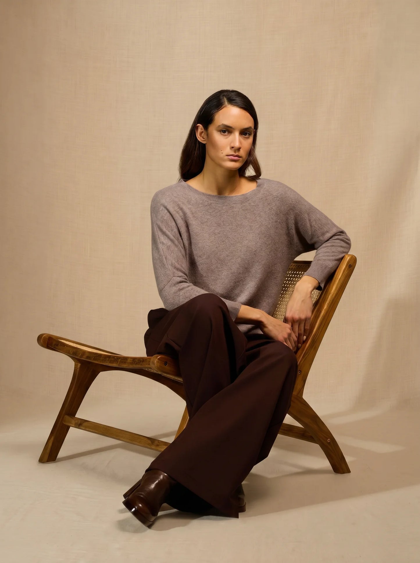MOLLY sweater chauve souris heather caribou