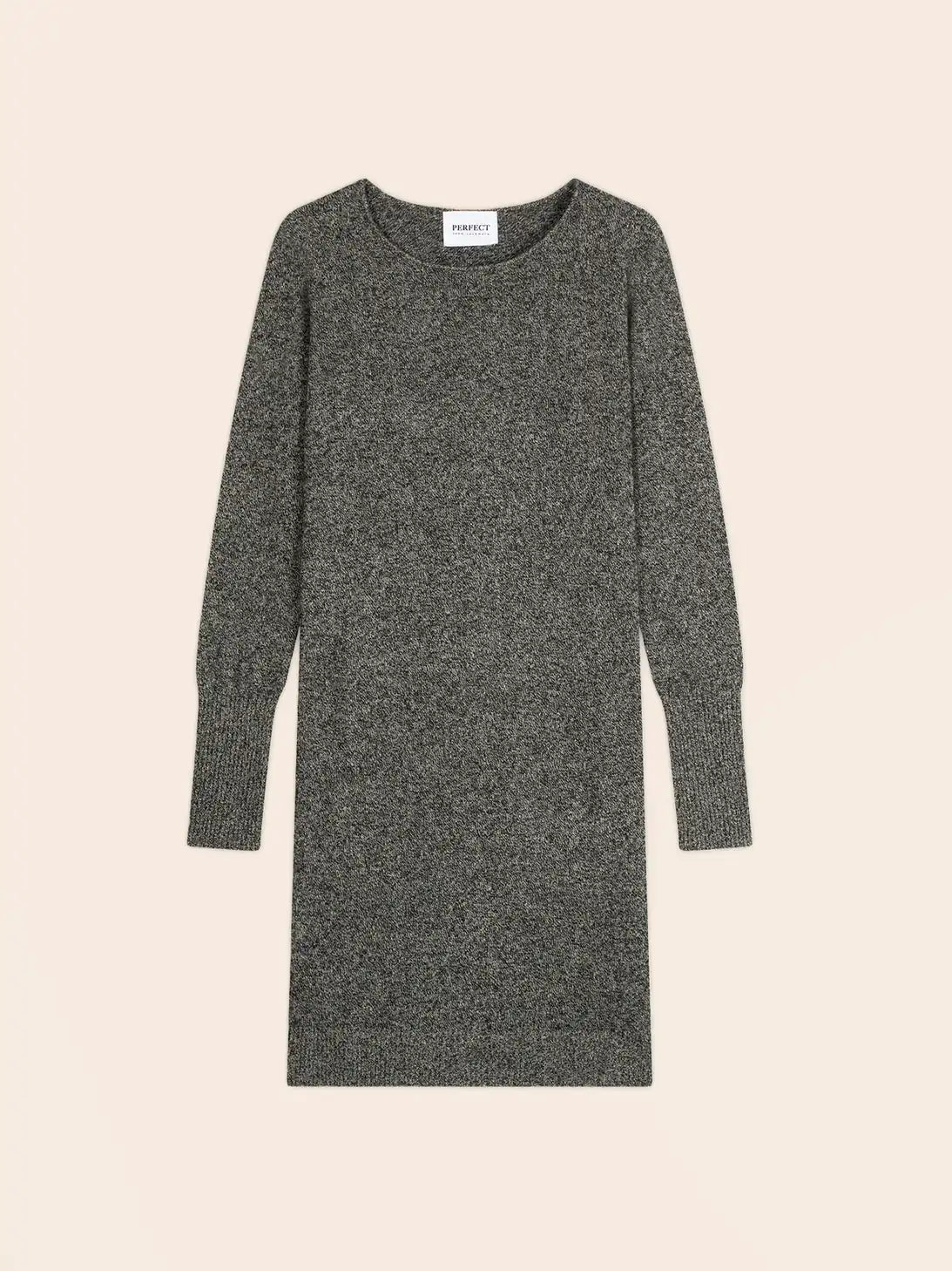 MOLLI kleid rundhalsausschnitt schwarz und weiß