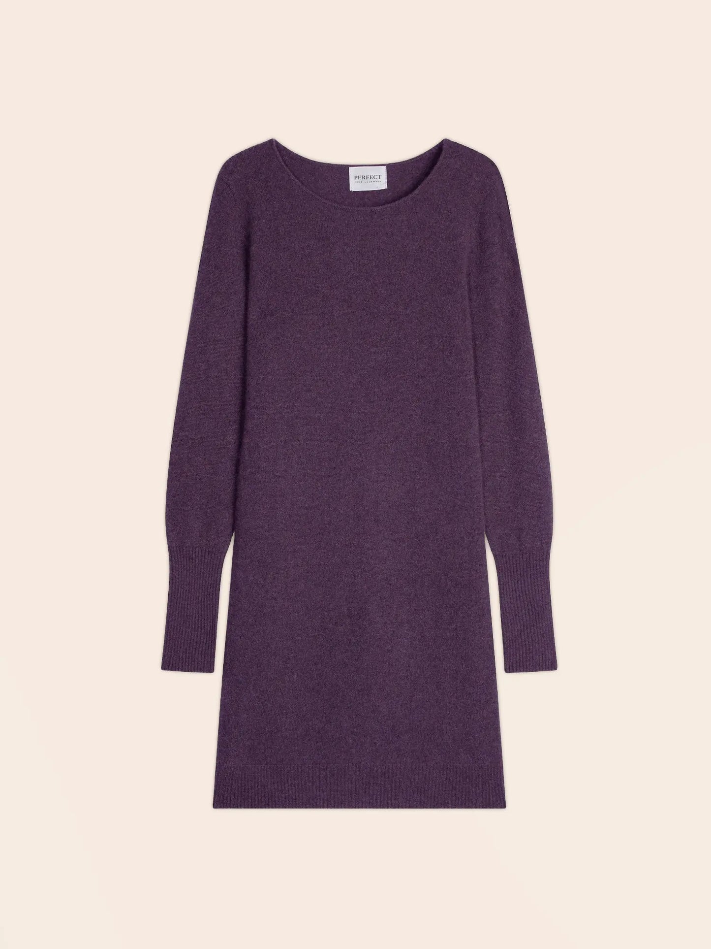 MOLLI kleid rundhalsausschnitt violett meliert