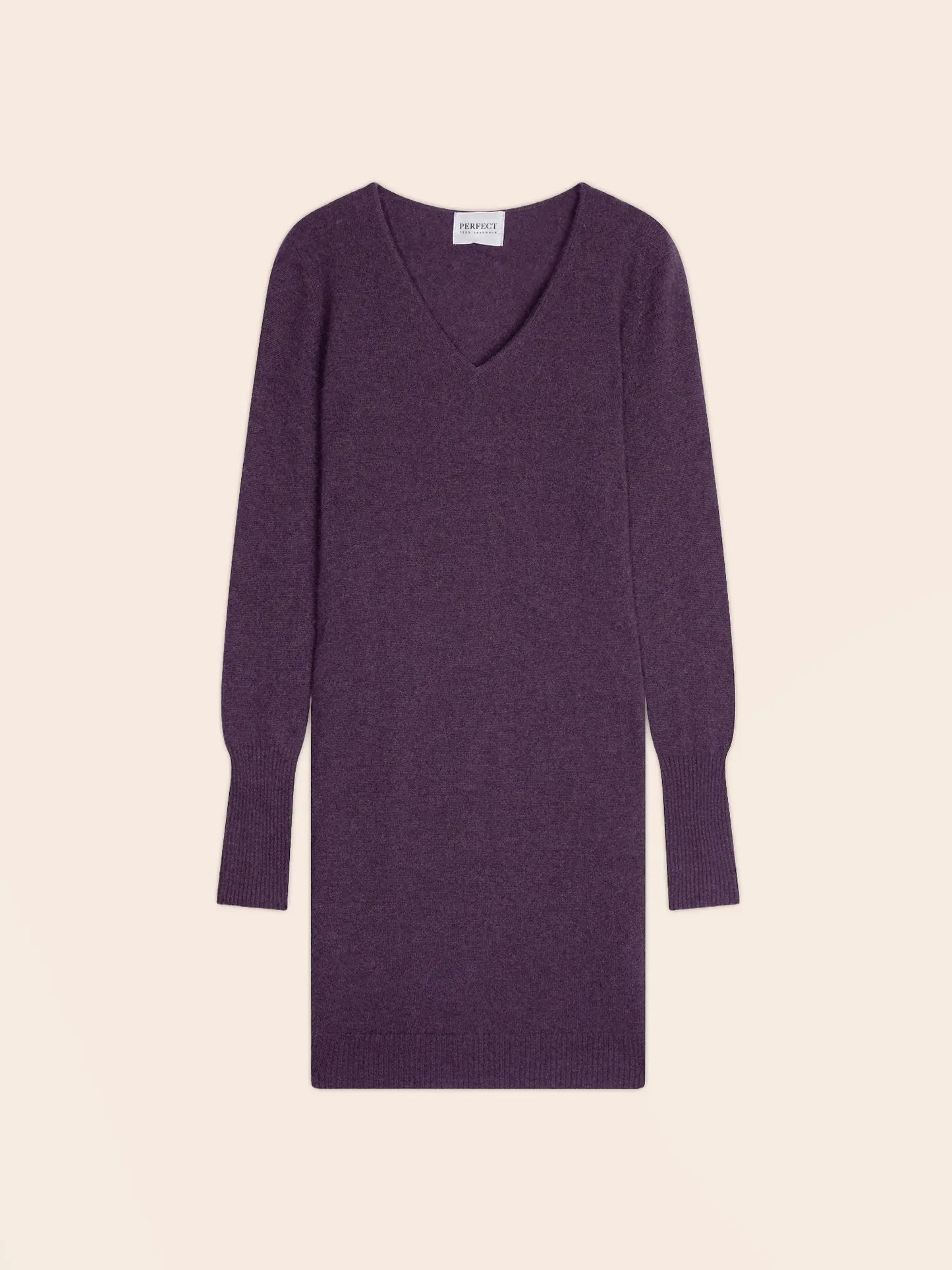 JOY dress v-neck heather purple