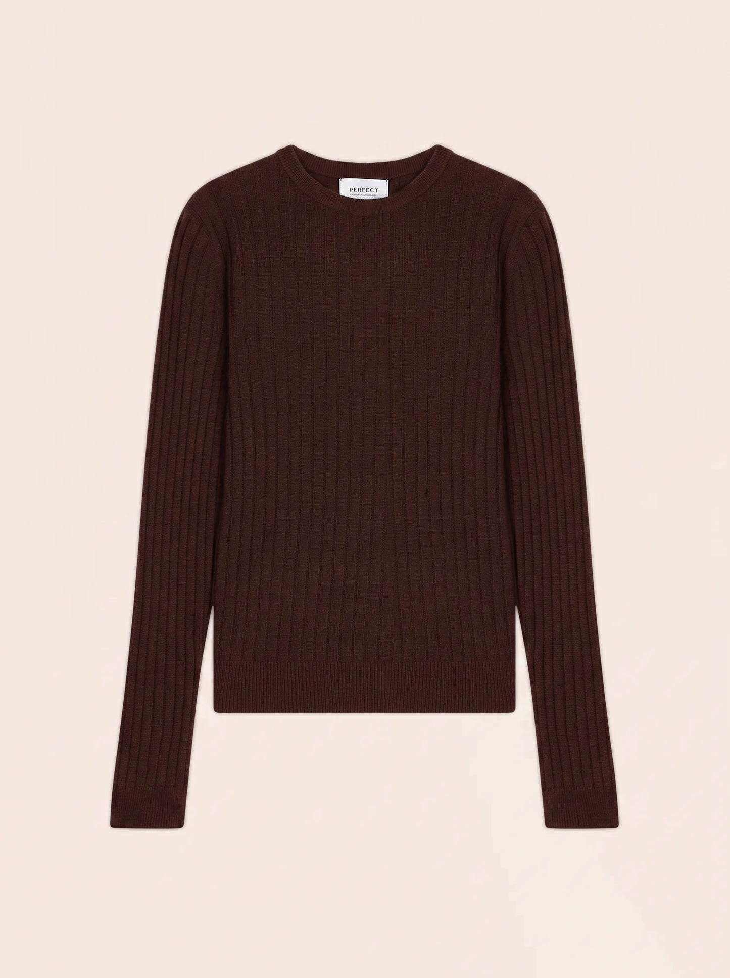 KYLIE pullover rundhalsausschnitt espresso