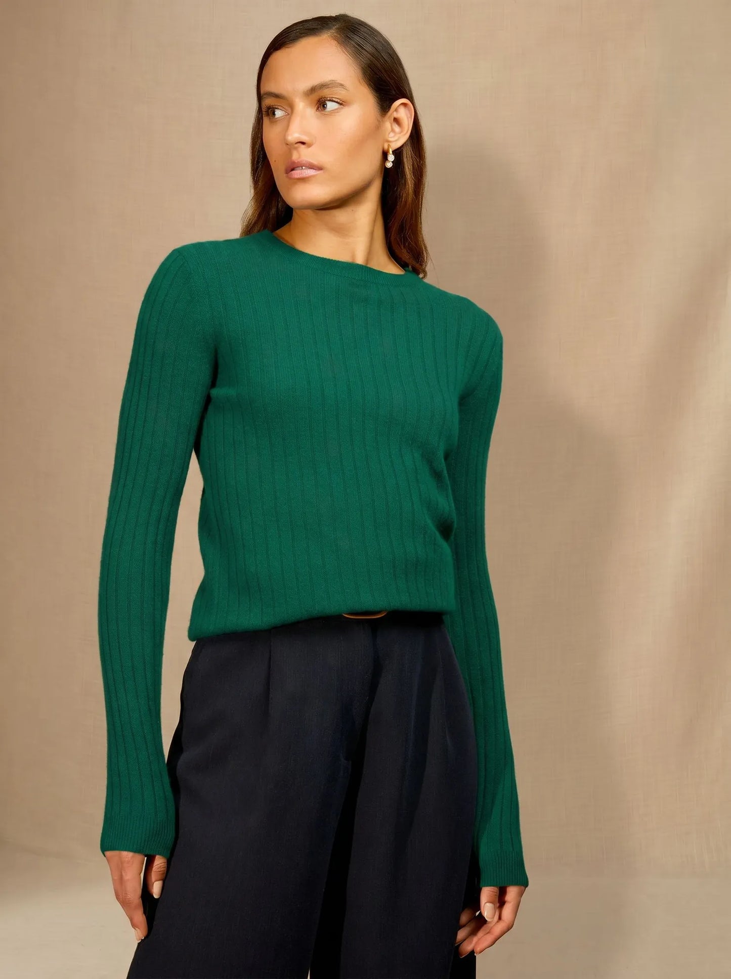 KYLIE sweater crew neck english green