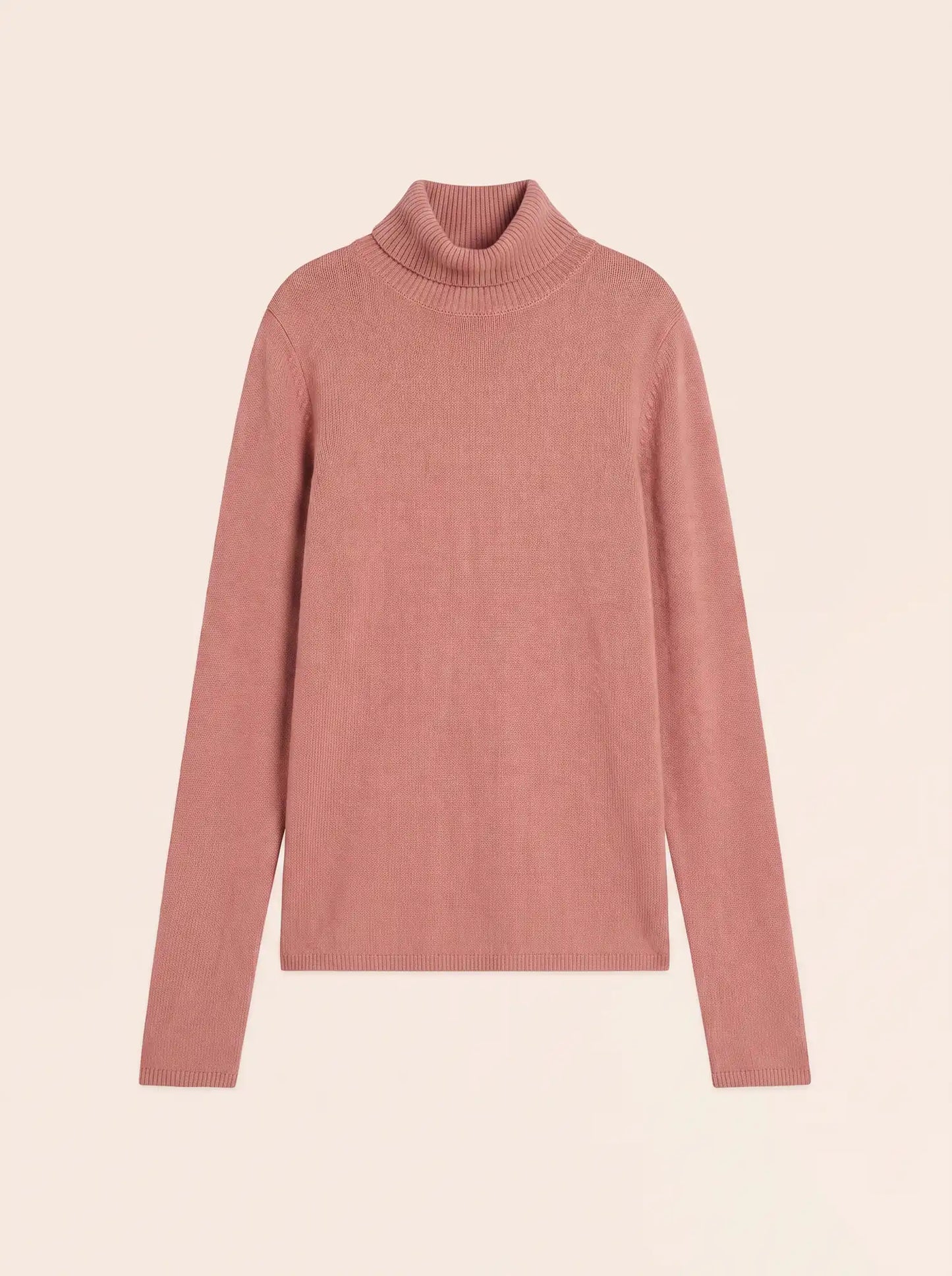 WILLOW sweater turtleneck 4 ply brick