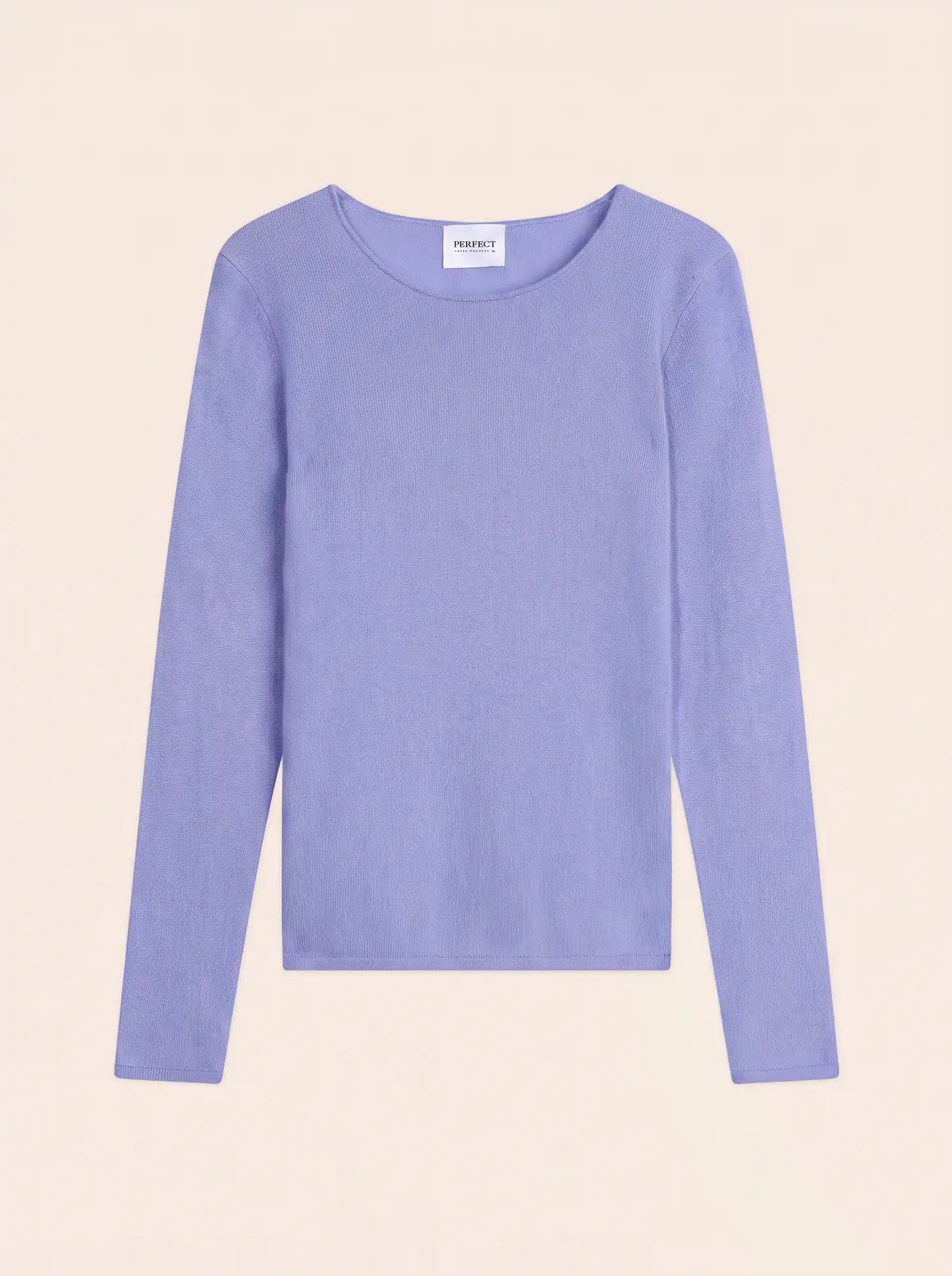 MEGAN sweater boat neck pastel blue