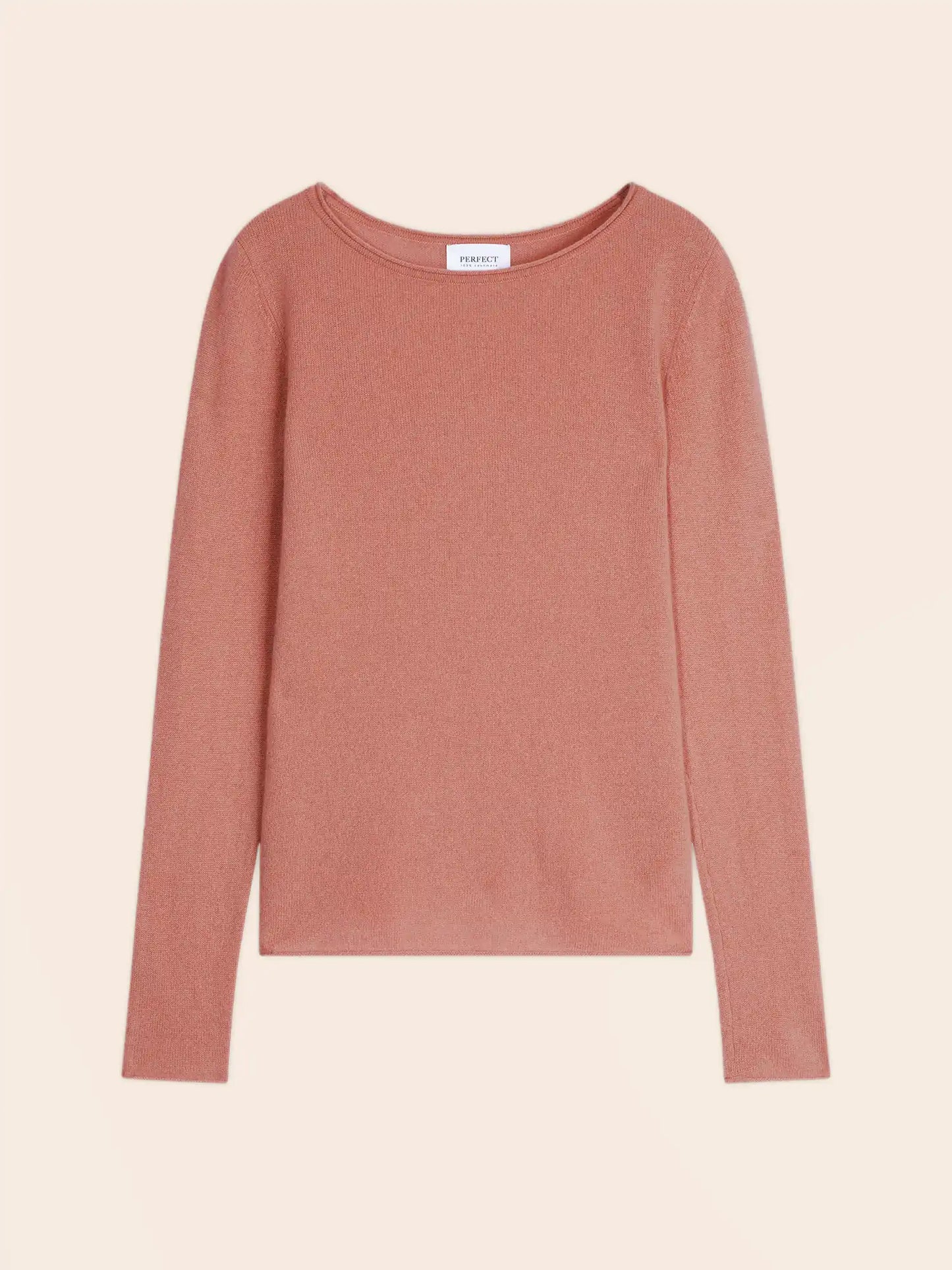OPRAH pullover rundhalsausschnitt ziegelrot