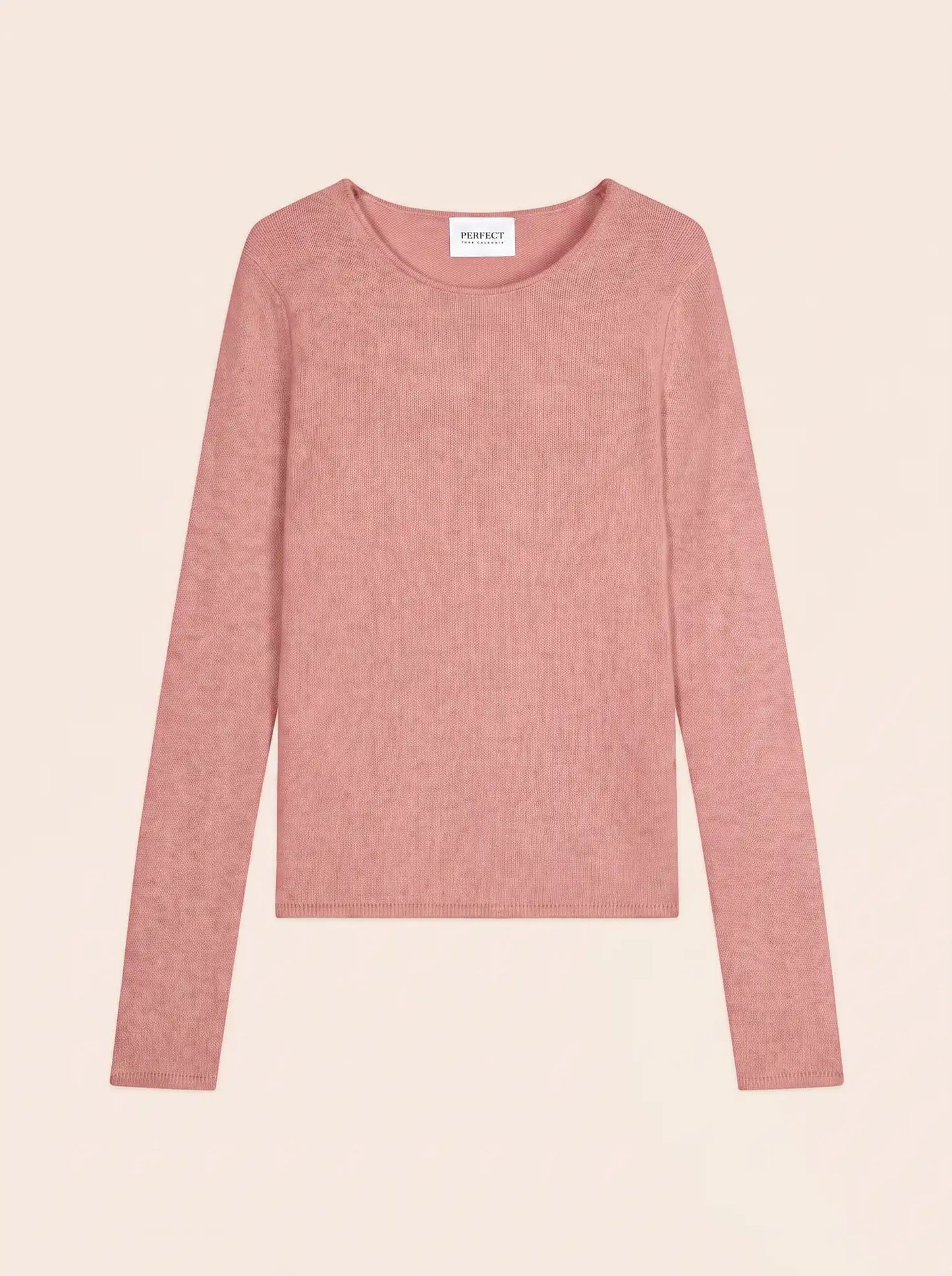 MARYA sweater crew neck 4 ply brick