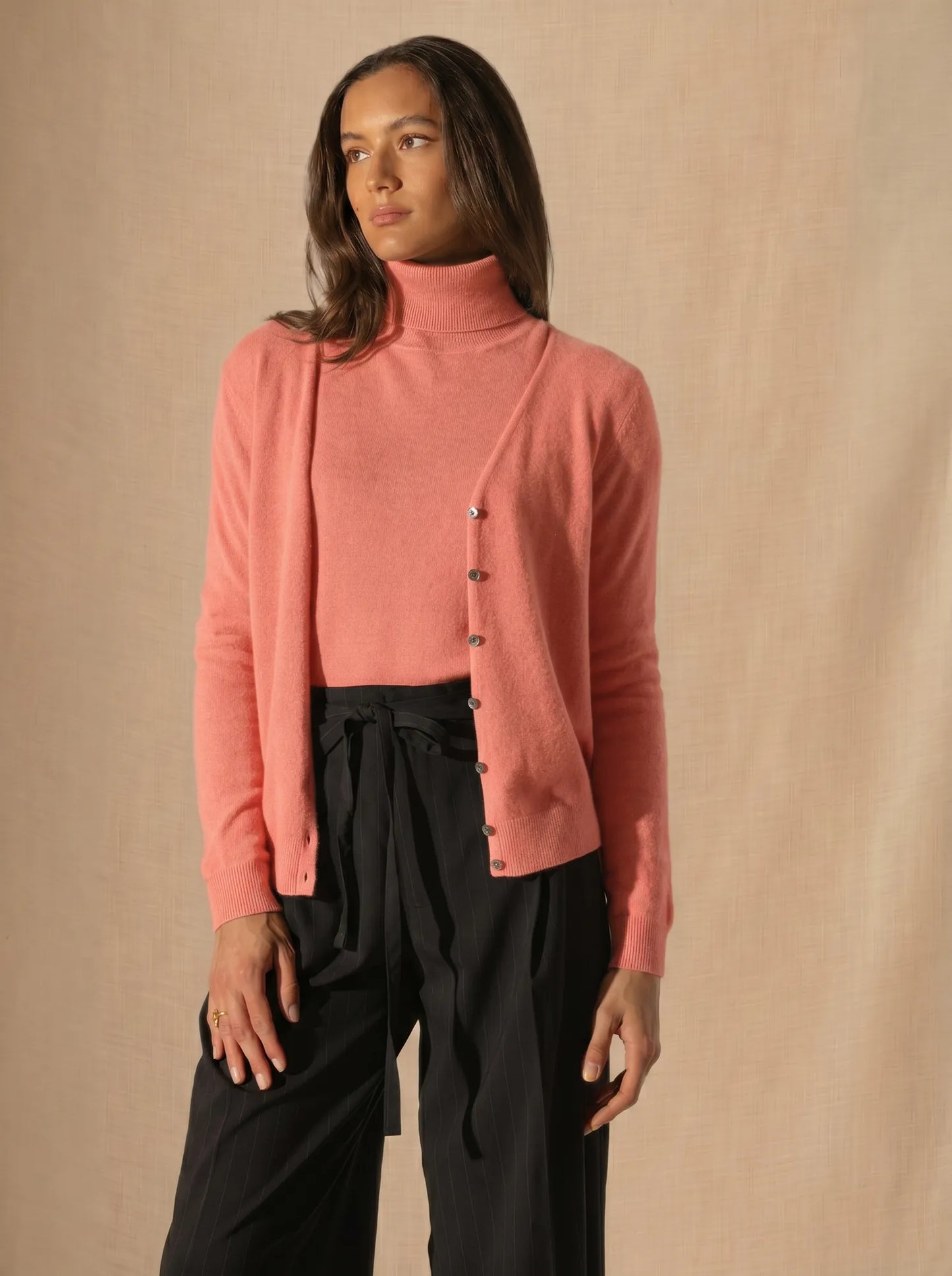PAIGE strickjacke v-ausschnitt jacinthe